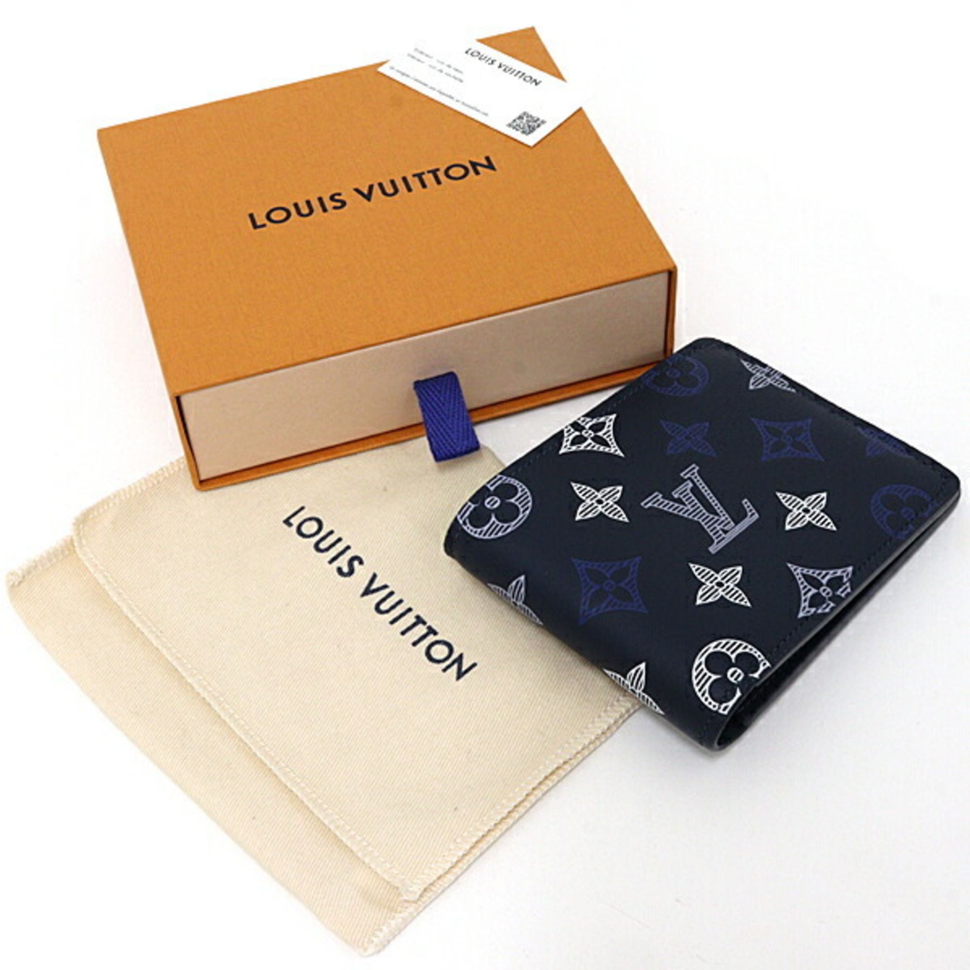 Monogram Shadow Monogram Shadow Leather Wallet (Bi-Fold) (Pre-Owned) - Louis Vuitton - Modalova