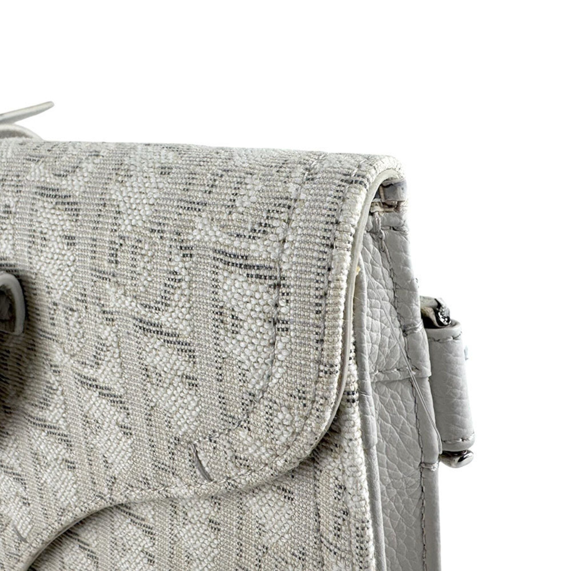 Canvas Leather Saddle Bag Shoulder Bag (Pre-Owned) - Christian Dior - Modalova