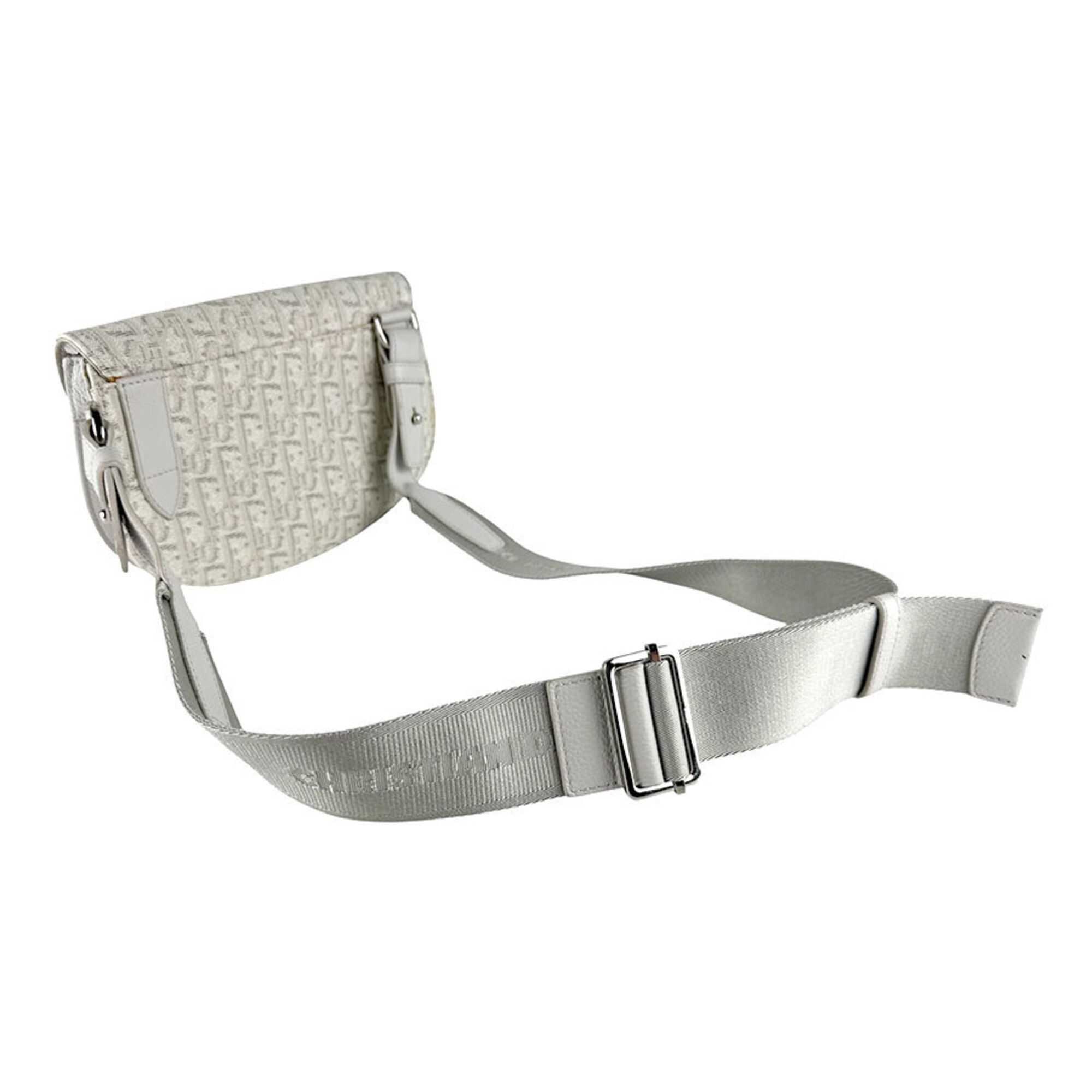 Canvas Leather Saddle Bag Shoulder Bag (Pre-Owned) - Christian Dior - Modalova
