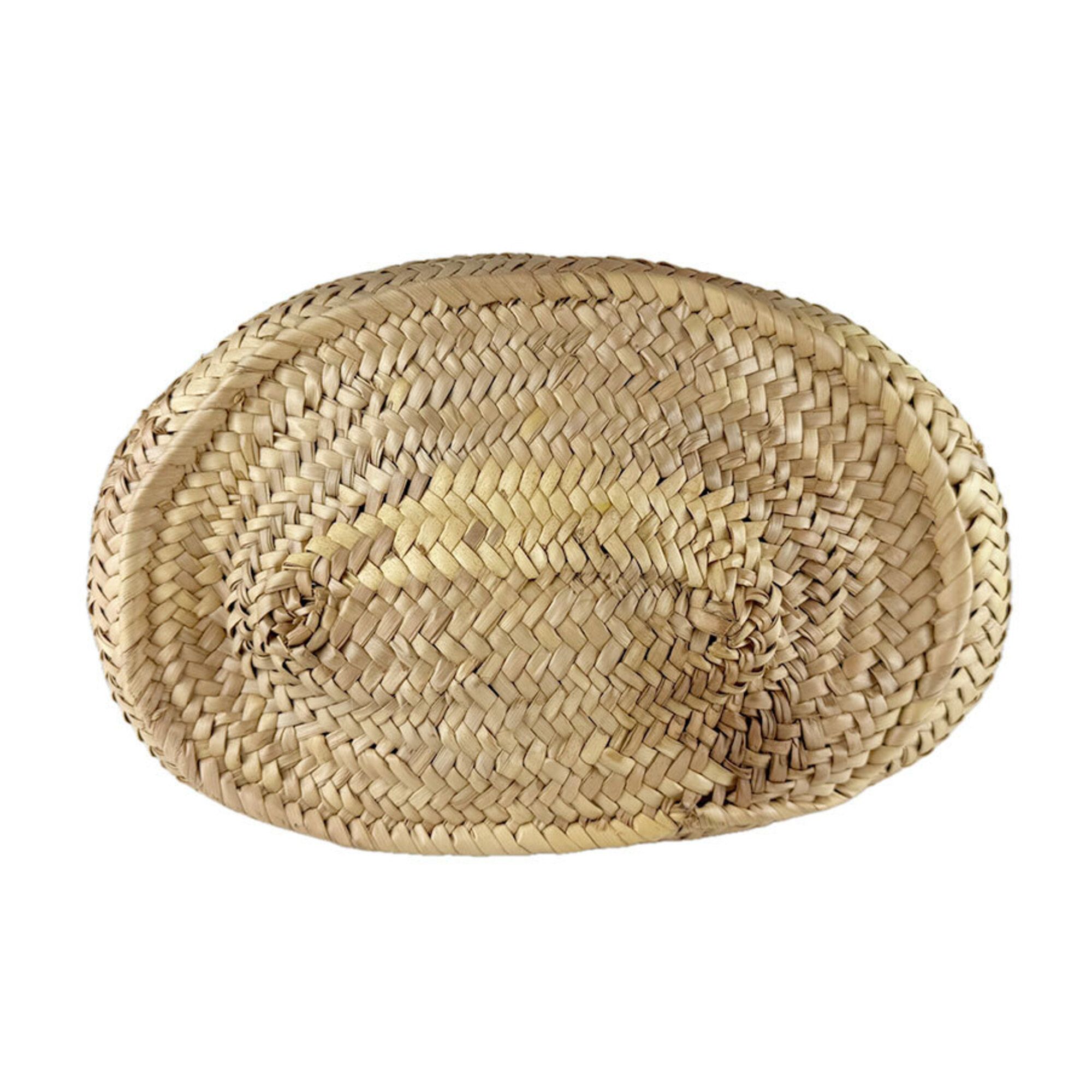 Raffia Leather Basket Handbag (Pre-Owned) - Loewe - Modalova