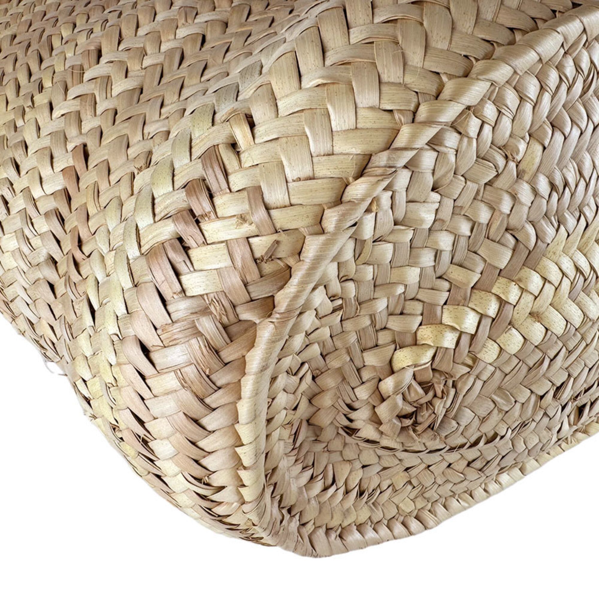 Raffia Leather Basket Handbag (Pre-Owned) - Loewe - Modalova