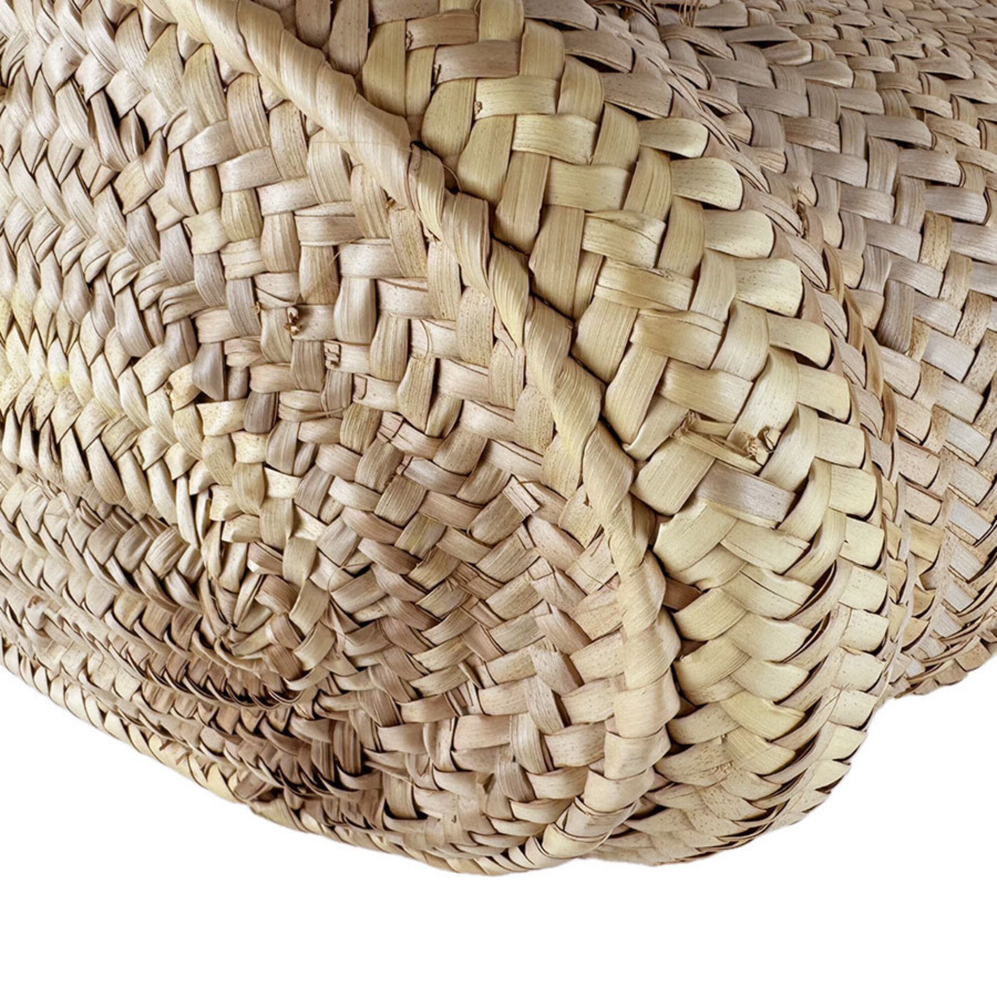 Raffia Leather Basket Handbag (Pre-Owned) - Loewe - Modalova