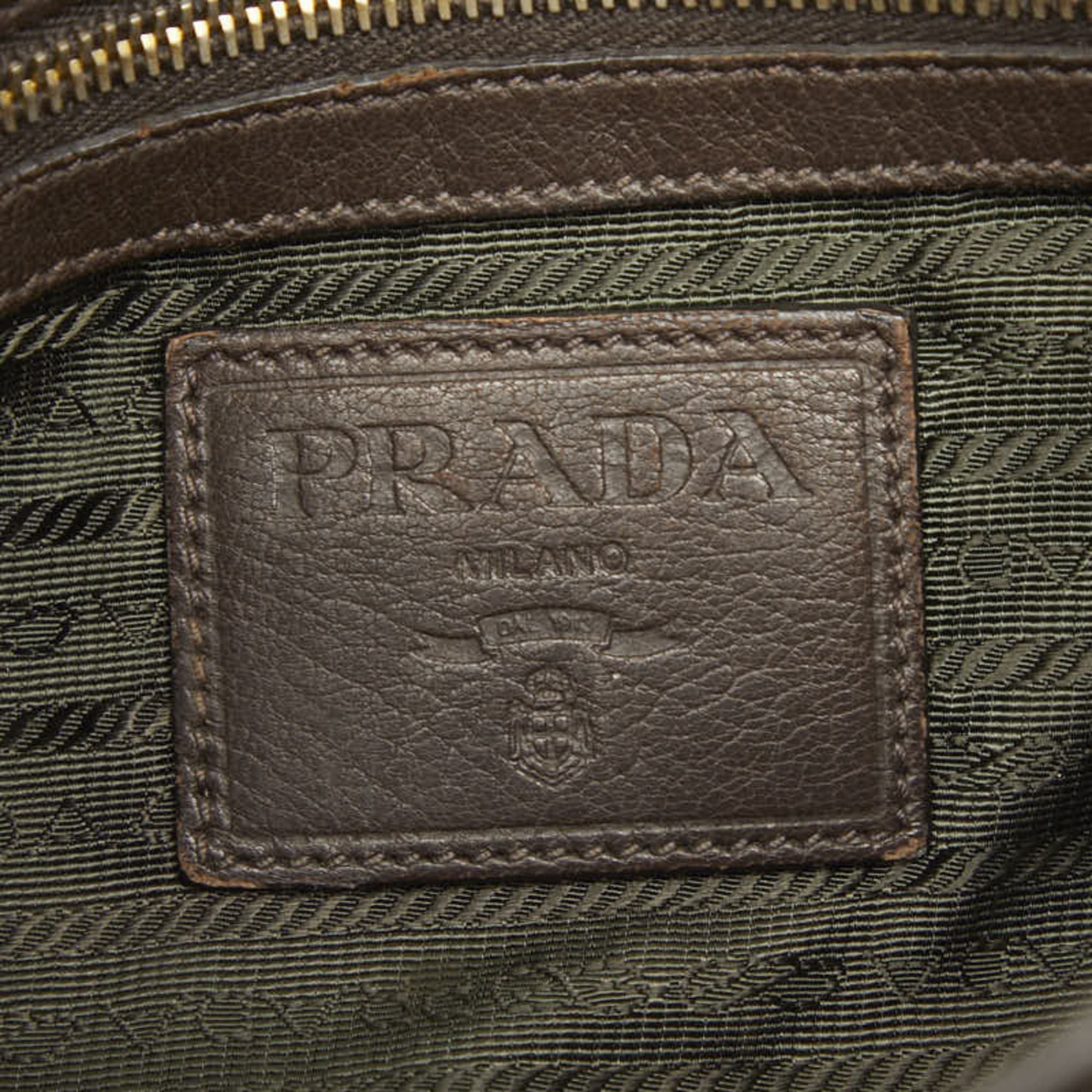 Leather Shoulder Bag (Pre-Owned) - Prada - Modalova