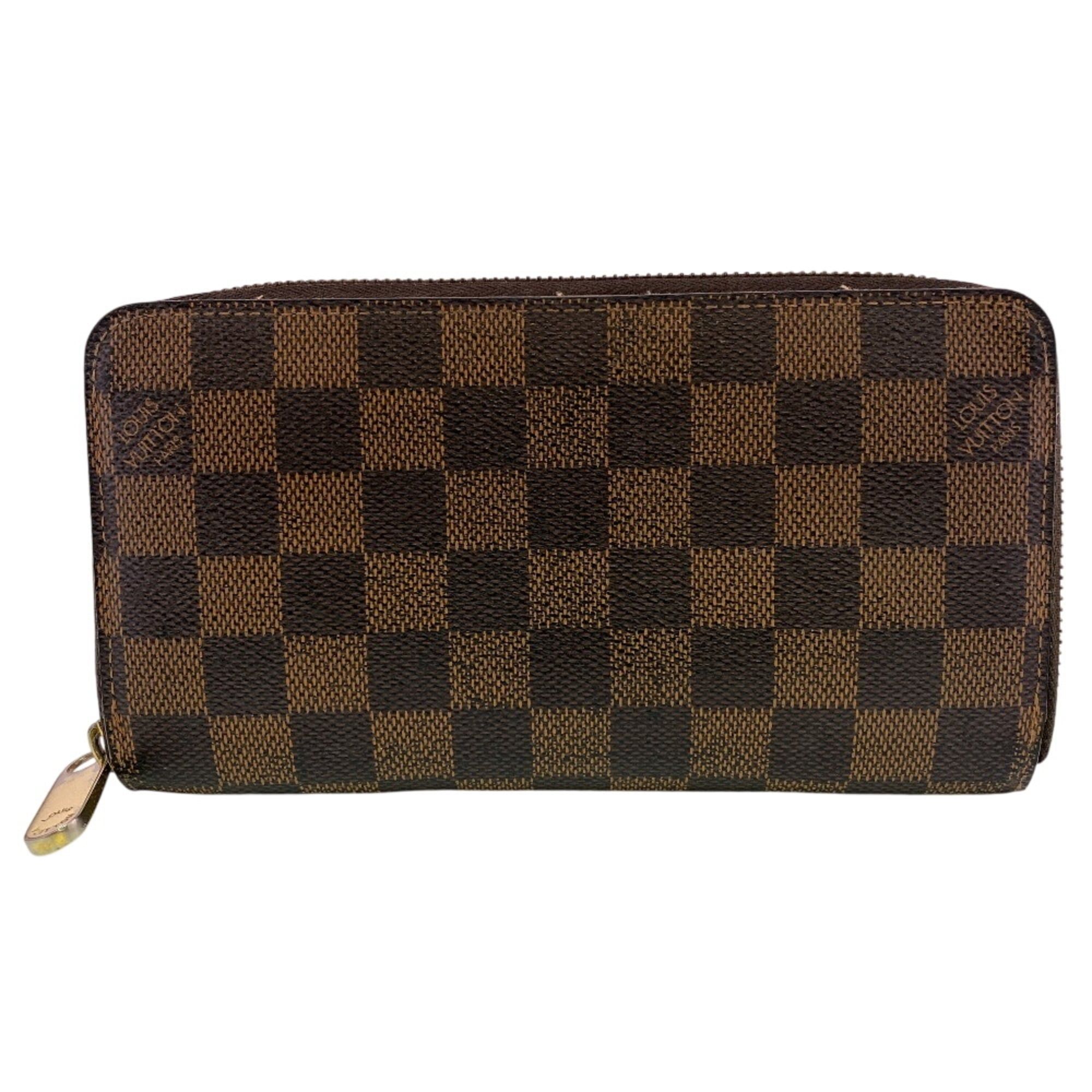 Damier Leather Long Wallet (Bi-Fold) (Pre-Owned) - Louis Vuitton - Modalova