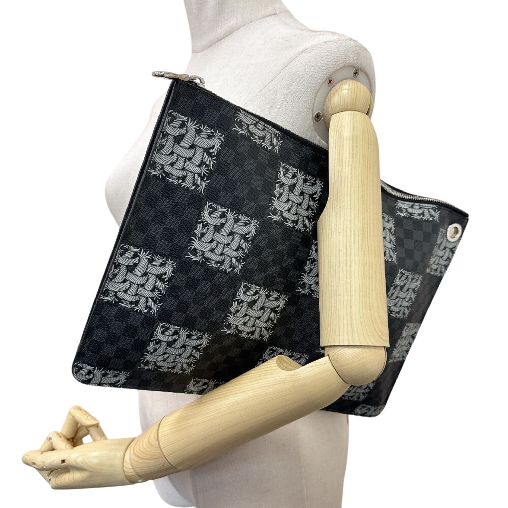 Damier Graphite Clutch Bag (Pre-Owned) - Louis Vuitton - Modalova