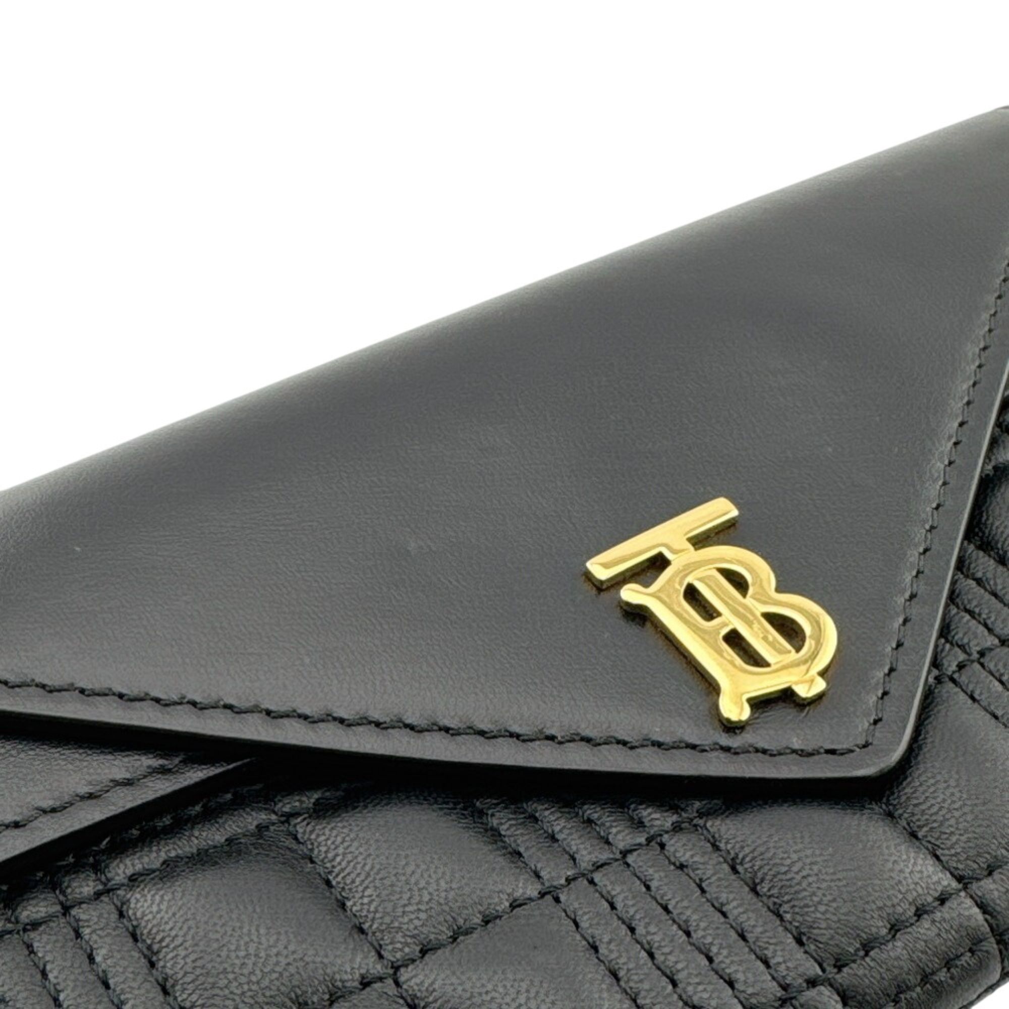 Leather Long Wallet (Bi-Fold) (Pre-Owned) - Burberry - Modalova