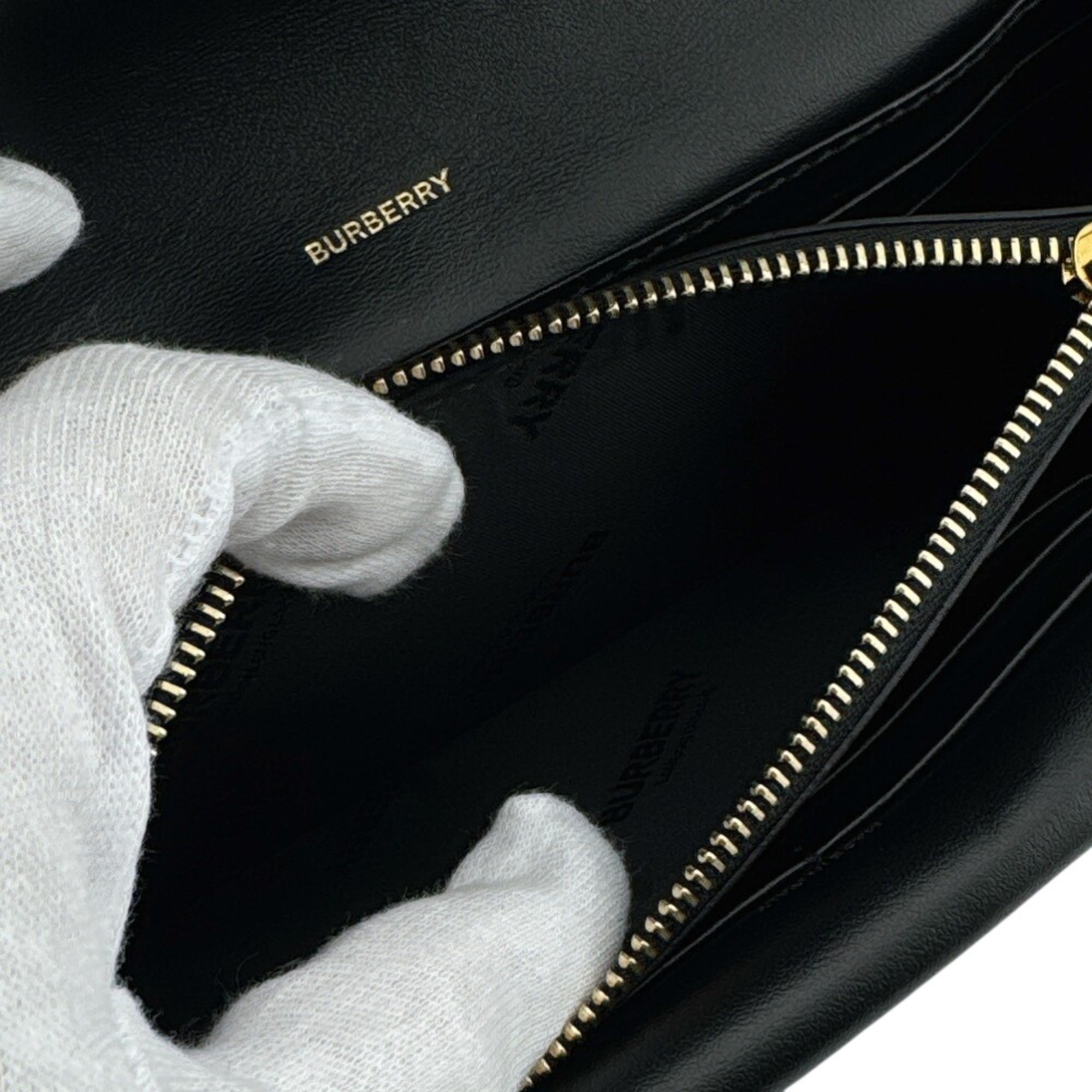 Leather Long Wallet (Bi-Fold) (Pre-Owned) - Burberry - Modalova