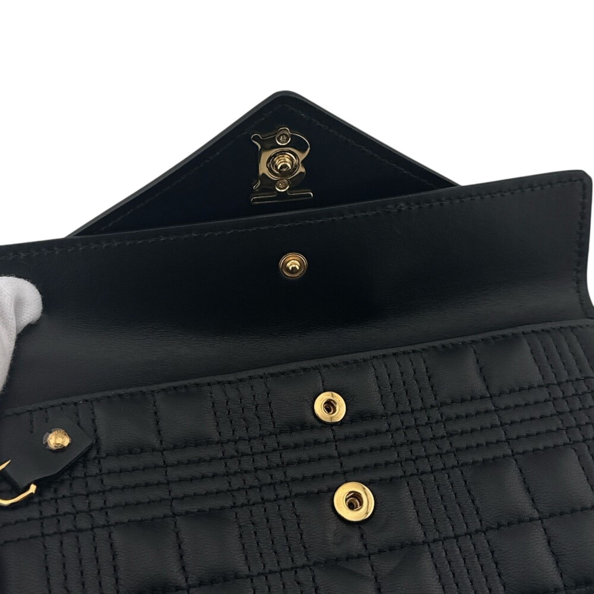Leather Long Wallet (Bi-Fold) (Pre-Owned) - Burberry - Modalova