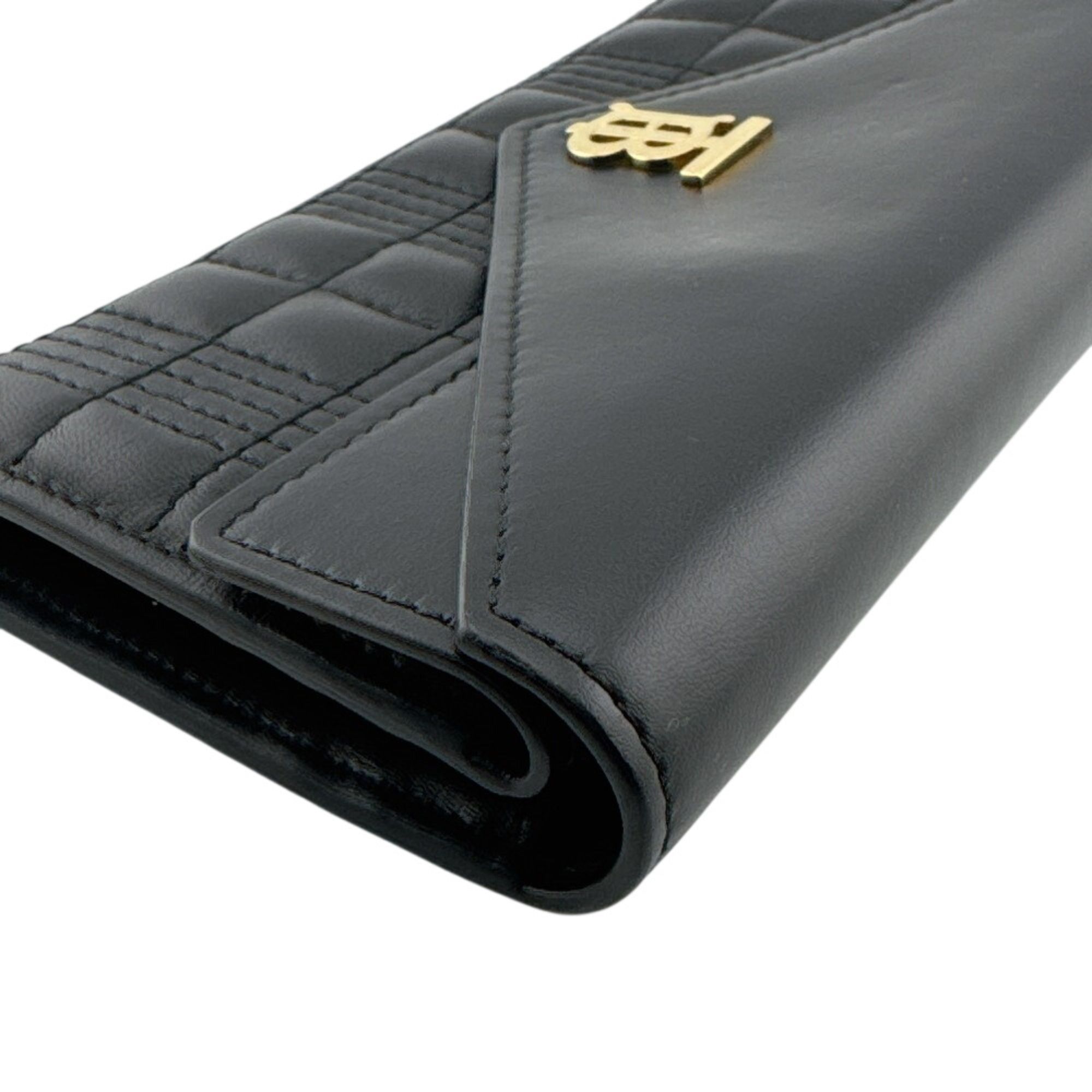 Leather Long Wallet (Bi-Fold) (Pre-Owned) - Burberry - Modalova