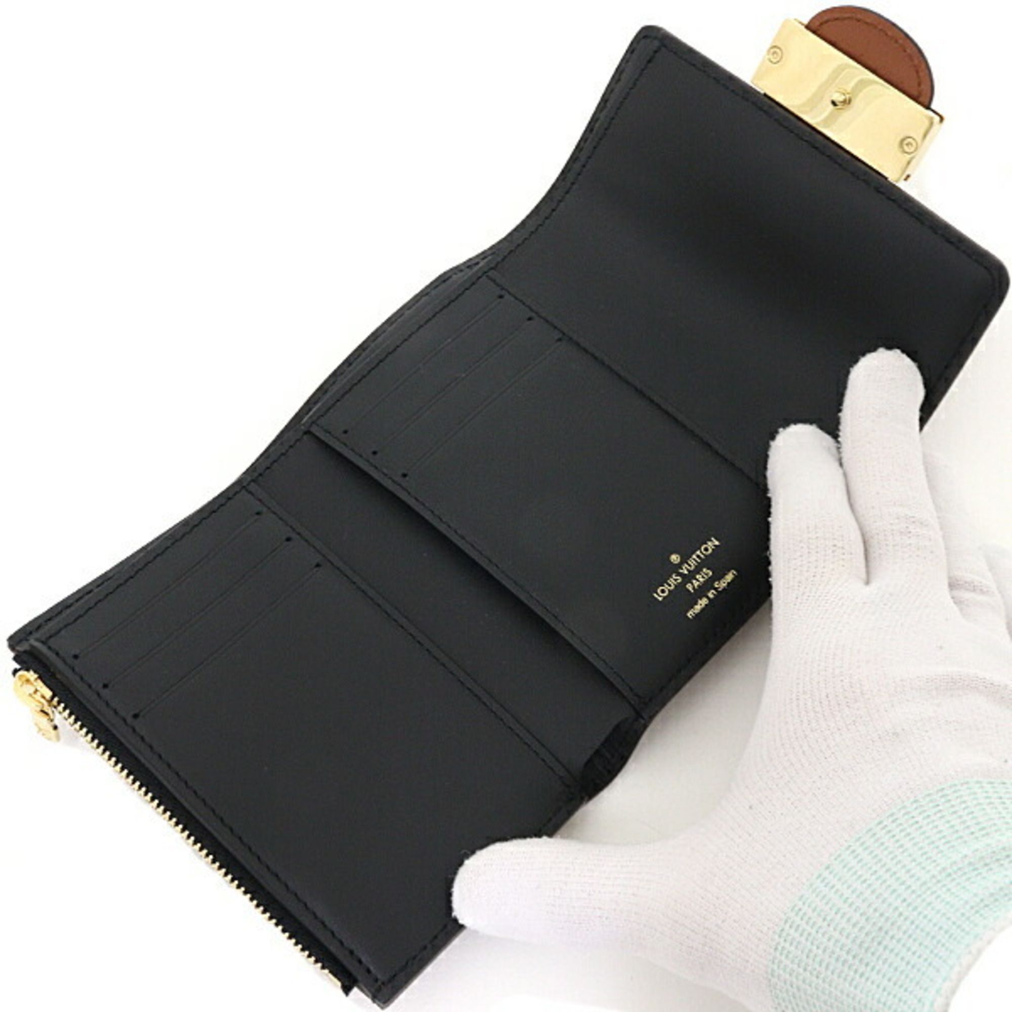 Monogram Reverse Light Monogram Reverse Monogram Canvas Leather Wallet (Tri-Fold) (Pre-Owned) - Louis Vuitton - Modalova