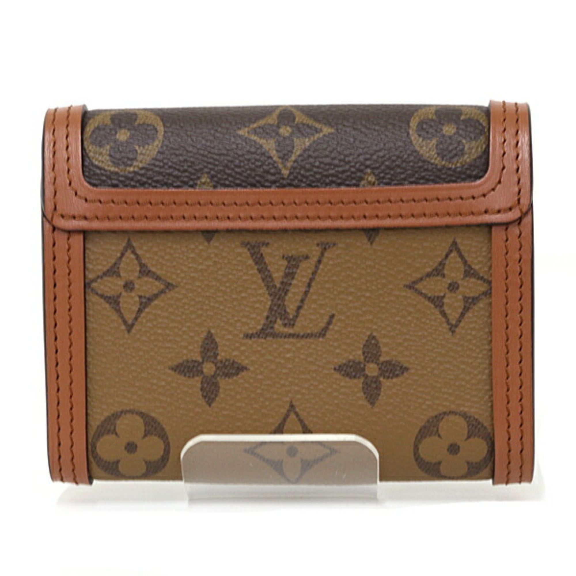 Monogram Reverse Light Monogram Reverse Monogram Canvas Leather Wallet (Tri-Fold) (Pre-Owned) - Louis Vuitton - Modalova