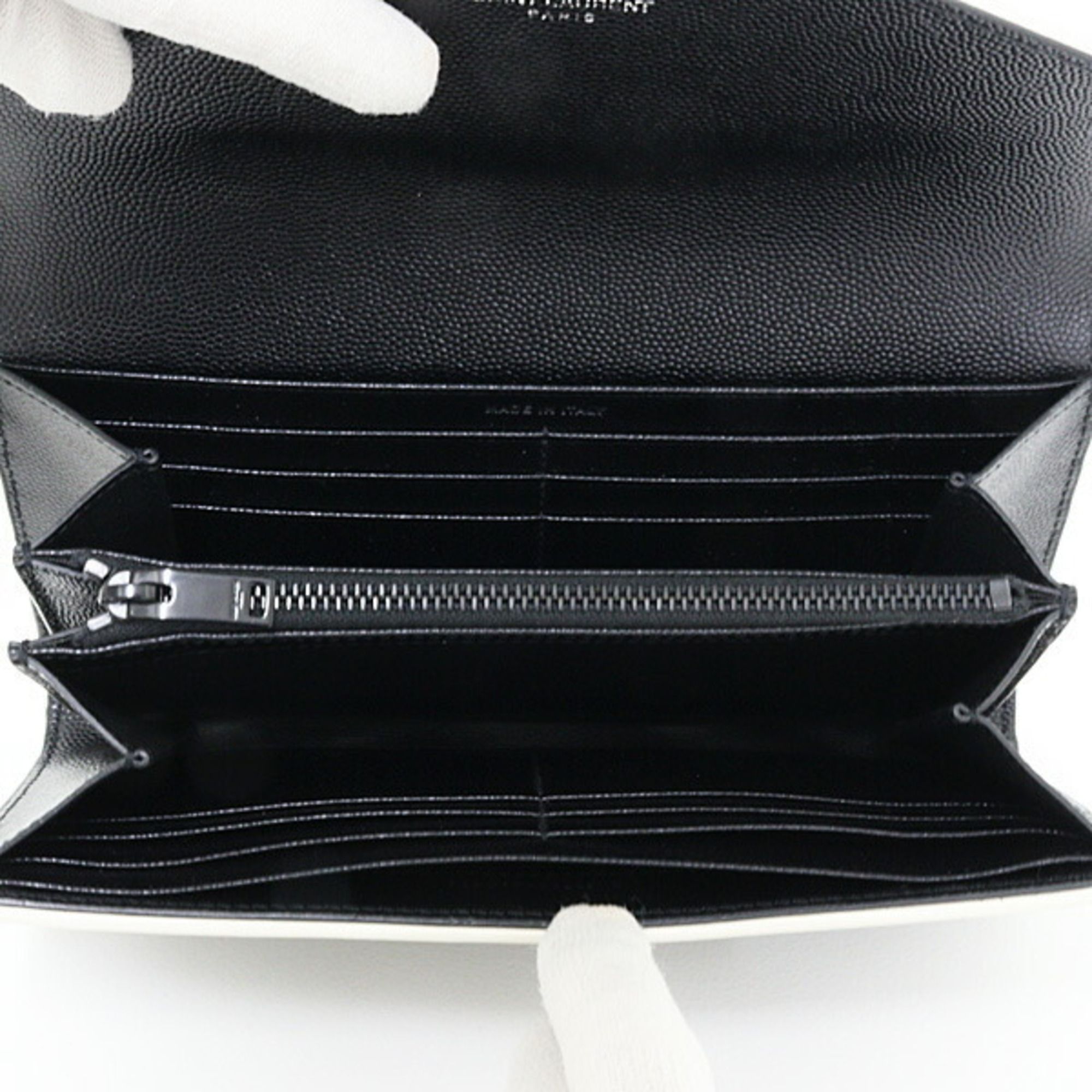 Leather Long Wallet (Bi-Fold) (Pre-Owned) - Saint Laurent - Modalova