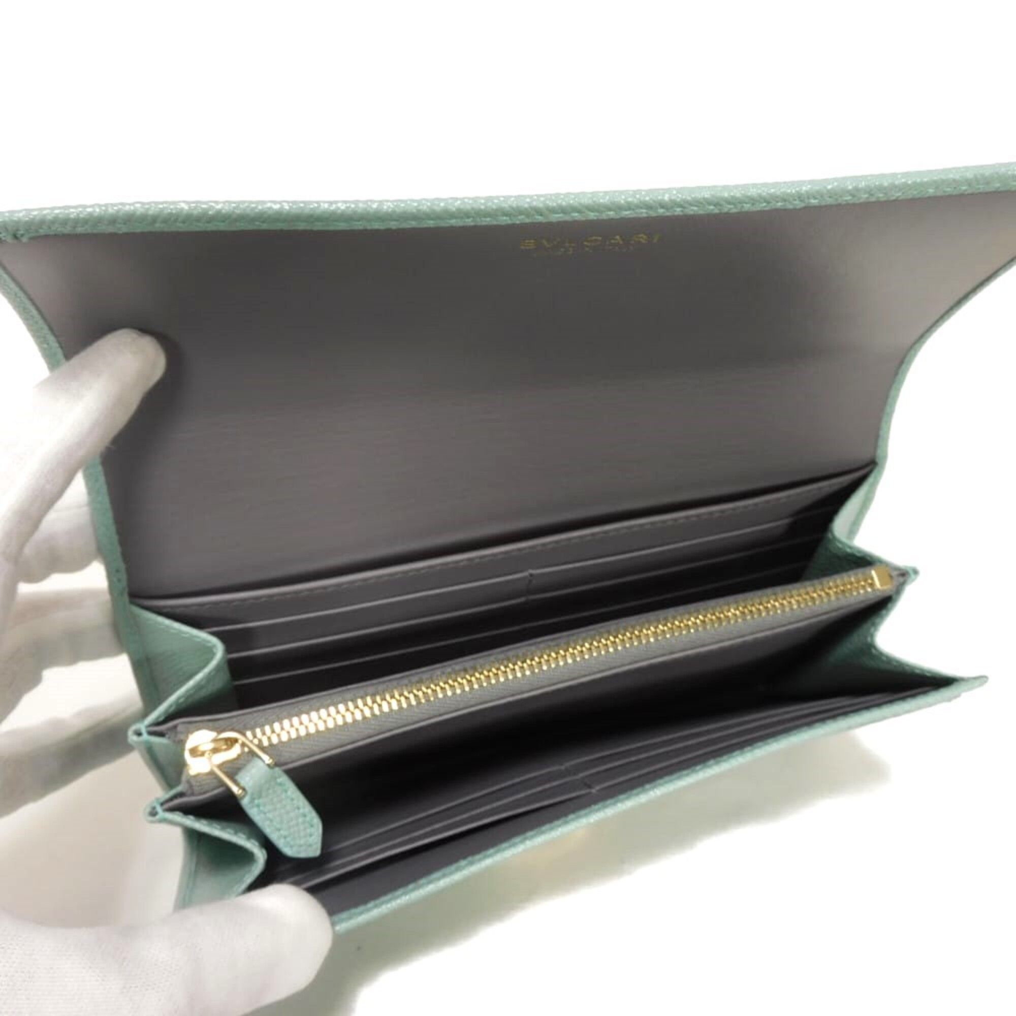 Leather Long Wallet (Bi-Fold) (Pre-Owned) - Bvlgari - Modalova
