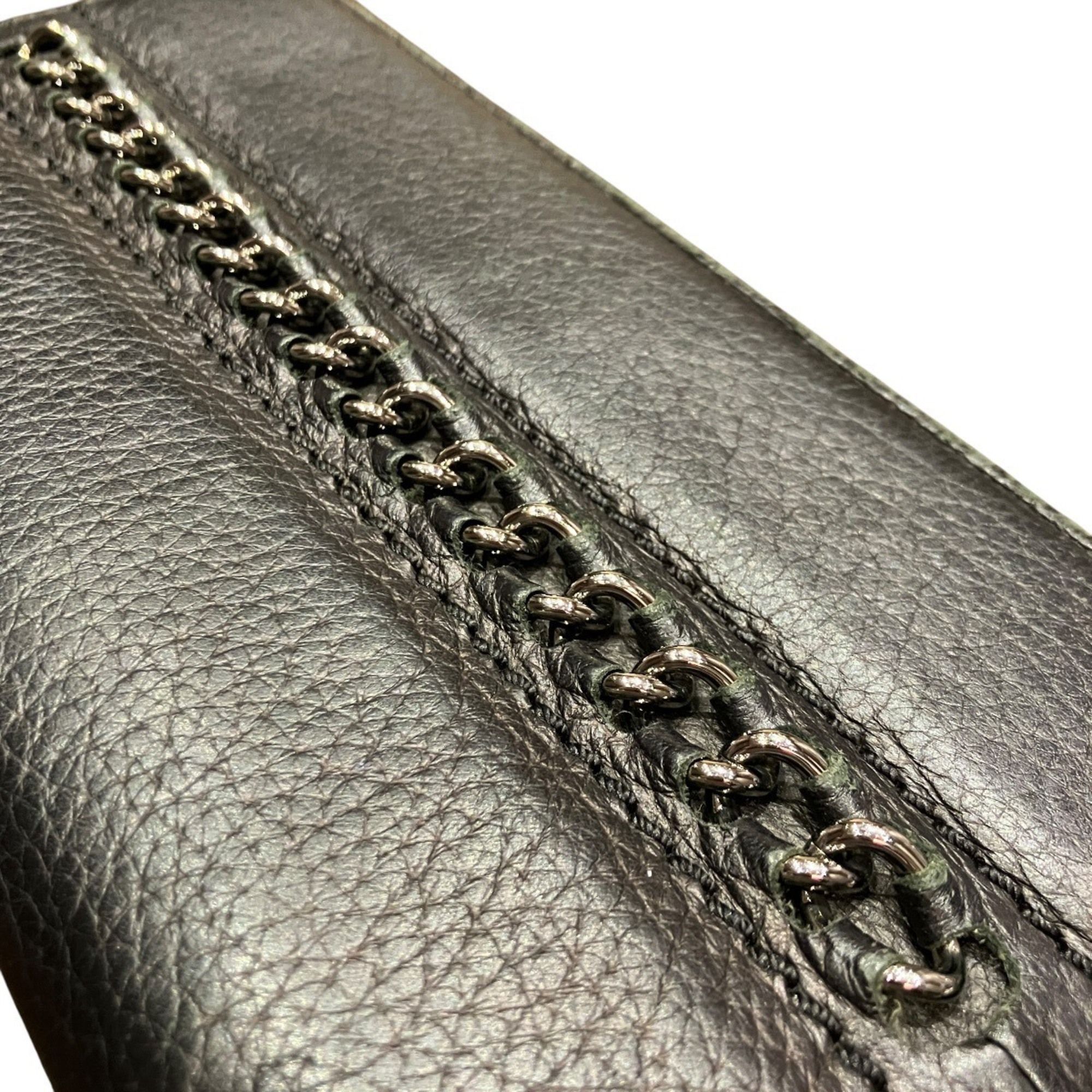 Leather Long Wallet (Bi-Fold) (Pre-Owned) - Chanel - Modalova