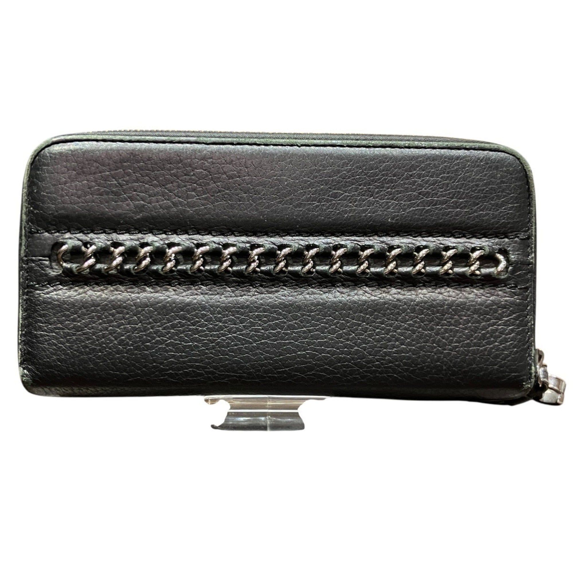 Leather Long Wallet (Bi-Fold) (Pre-Owned) - Chanel - Modalova