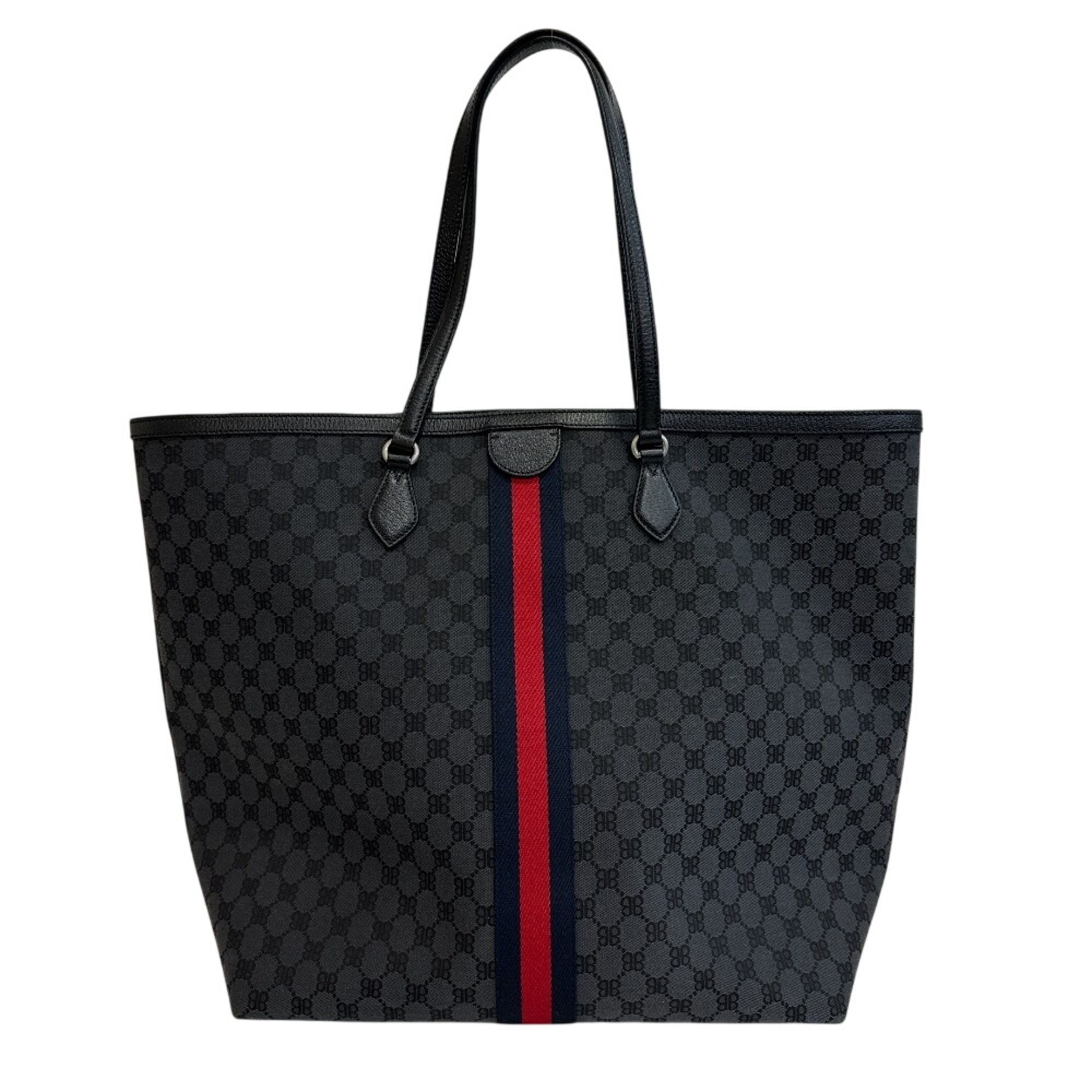 Canvas Leather Tote Bag (Pre-Owned) - Gucci - Modalova