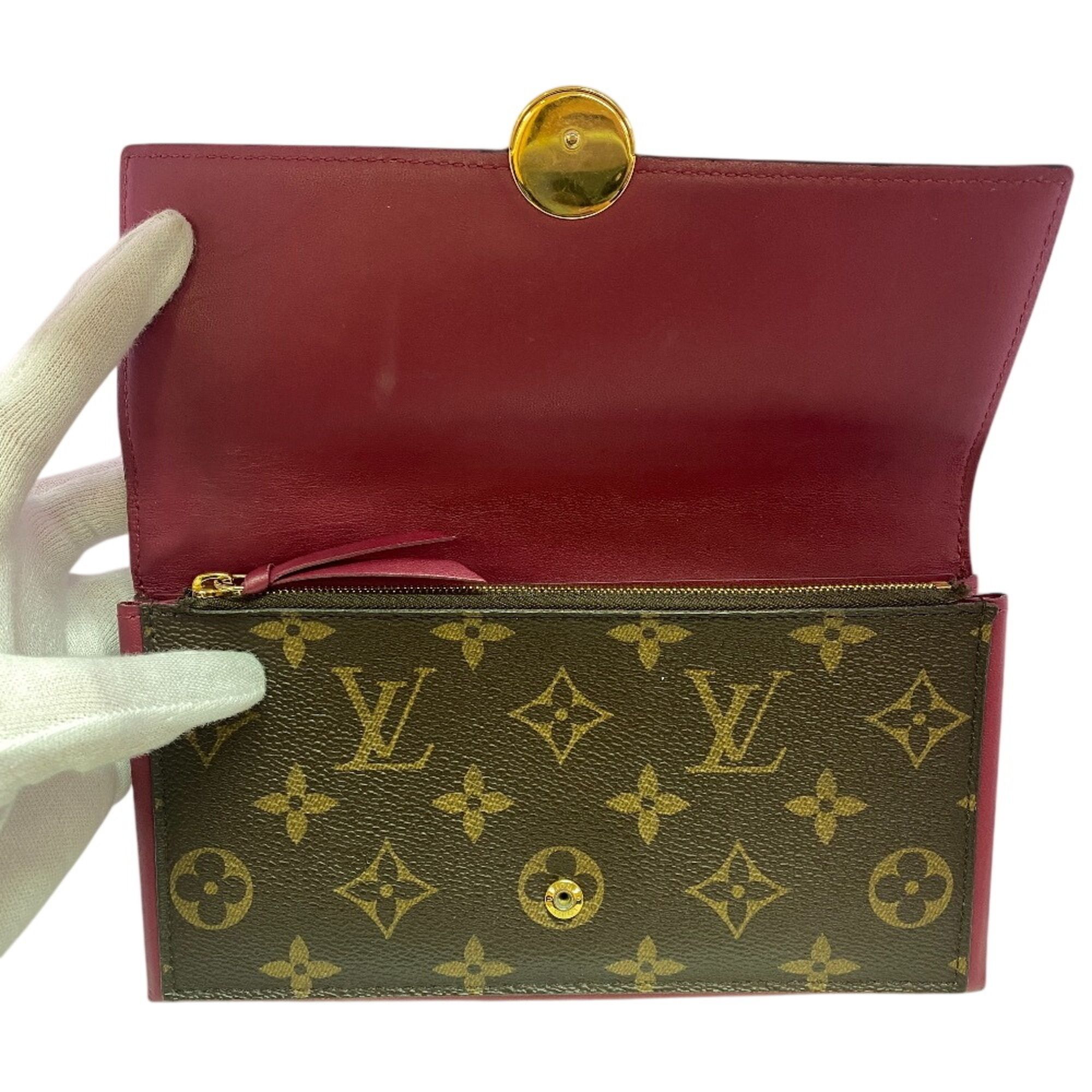 Monogram Leather Long Wallet (Bi-Fold) (Pre-Owned) - Louis Vuitton - Modalova