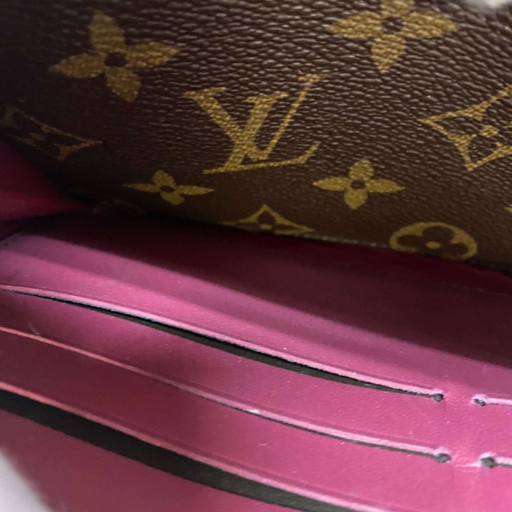 Monogram Leather Long Wallet (Bi-Fold) (Pre-Owned) - Louis Vuitton - Modalova