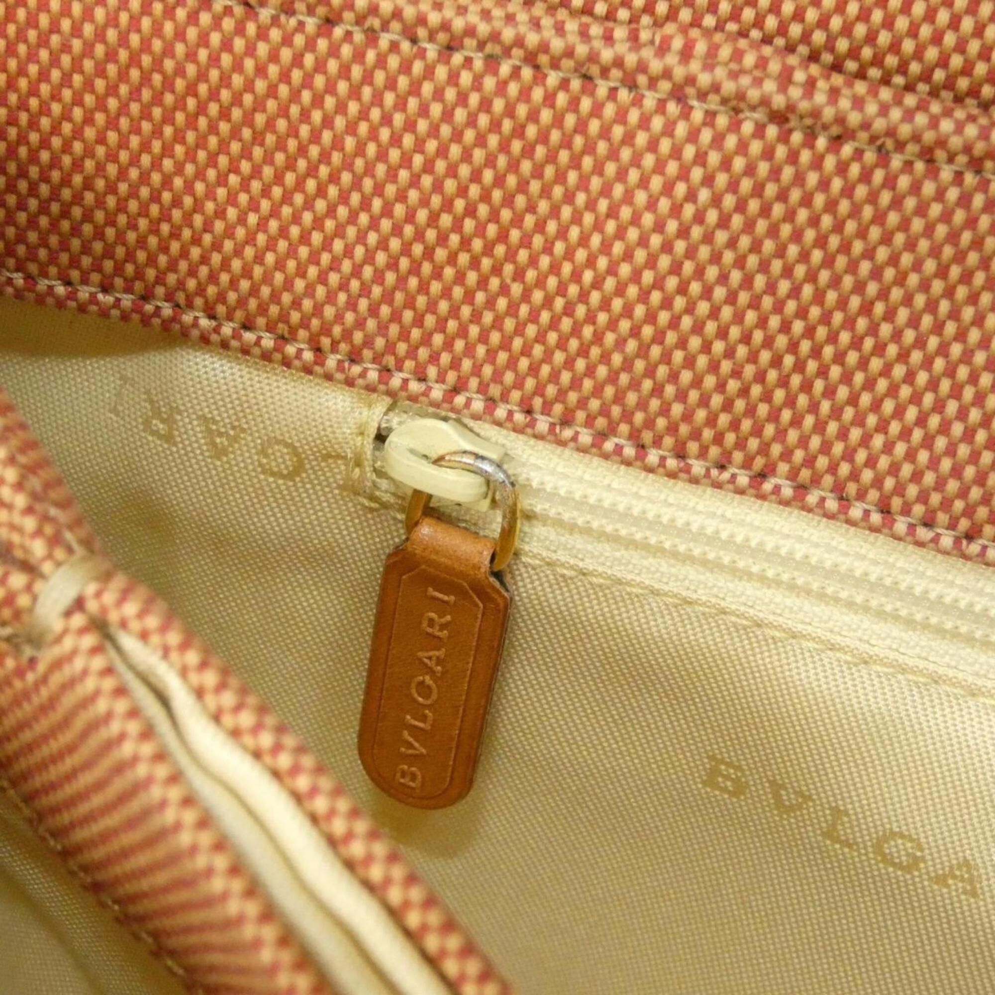 Canvas Leather Shoulder Bag (Pre-Owned) - Bvlgari - Modalova
