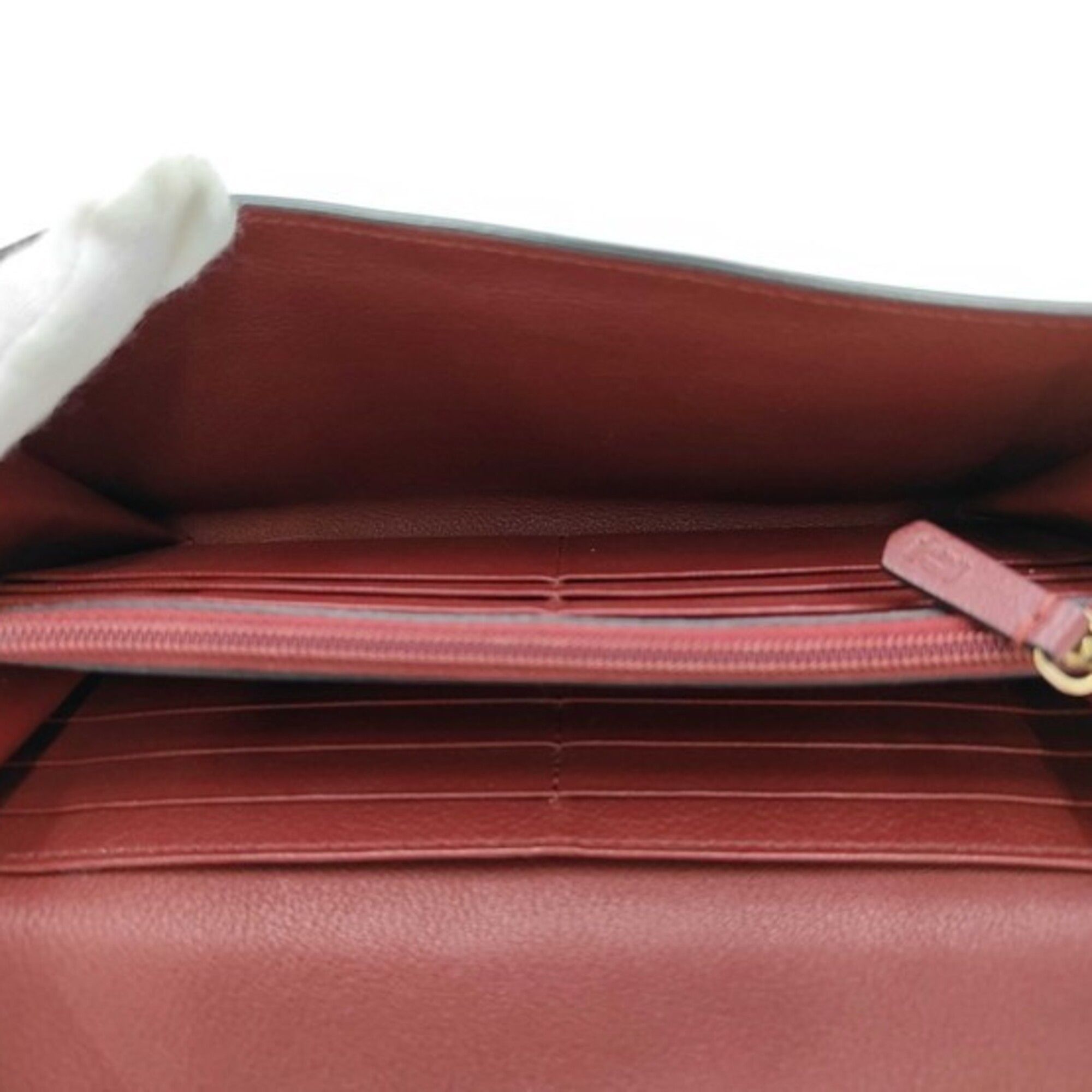Leather Long Wallet (Tri-Fold) (Pre-Owned) - Cartier - Modalova