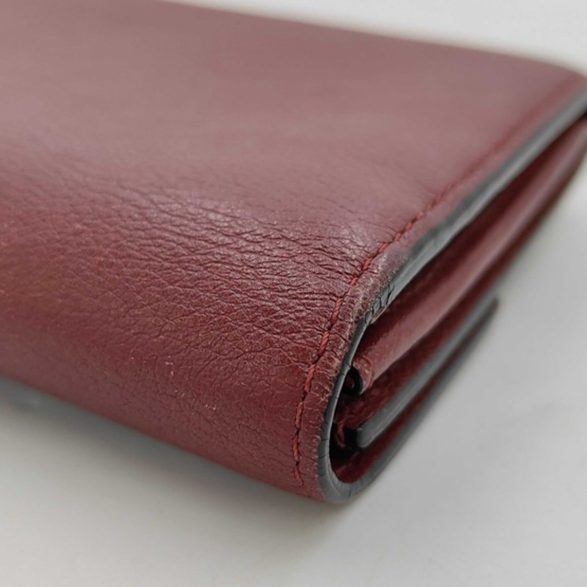 Leather Long Wallet (Tri-Fold) (Pre-Owned) - Cartier - Modalova