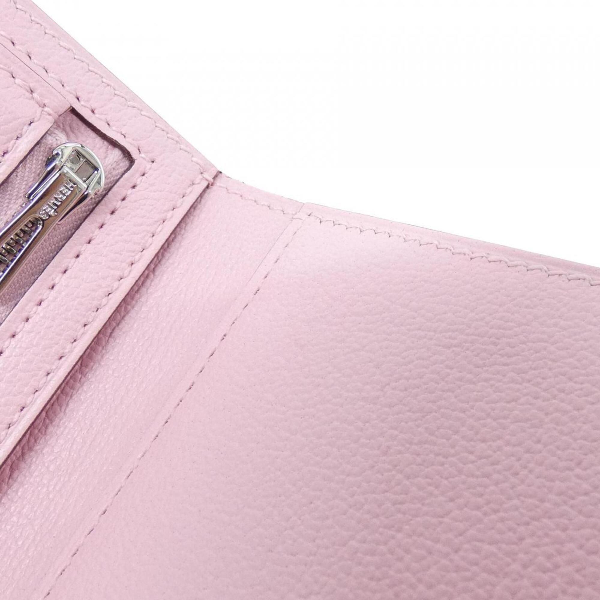 Chevre Leather Wallet (Tri-Fold) (Pre-Owned) - Hermes - Modalova