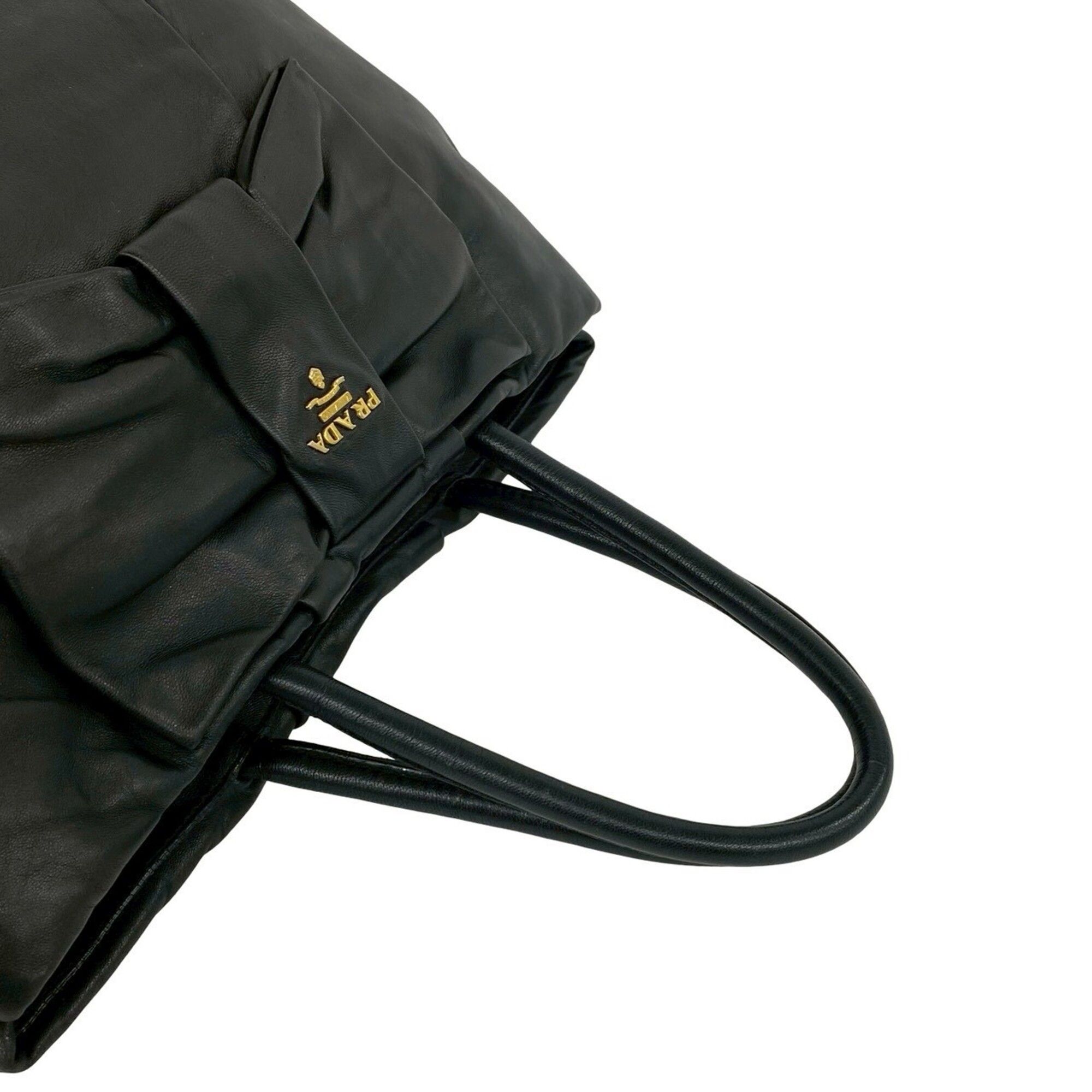 Leather Boston Bag Handbag Tote Bag (Pre-Owned) - Prada - Modalova