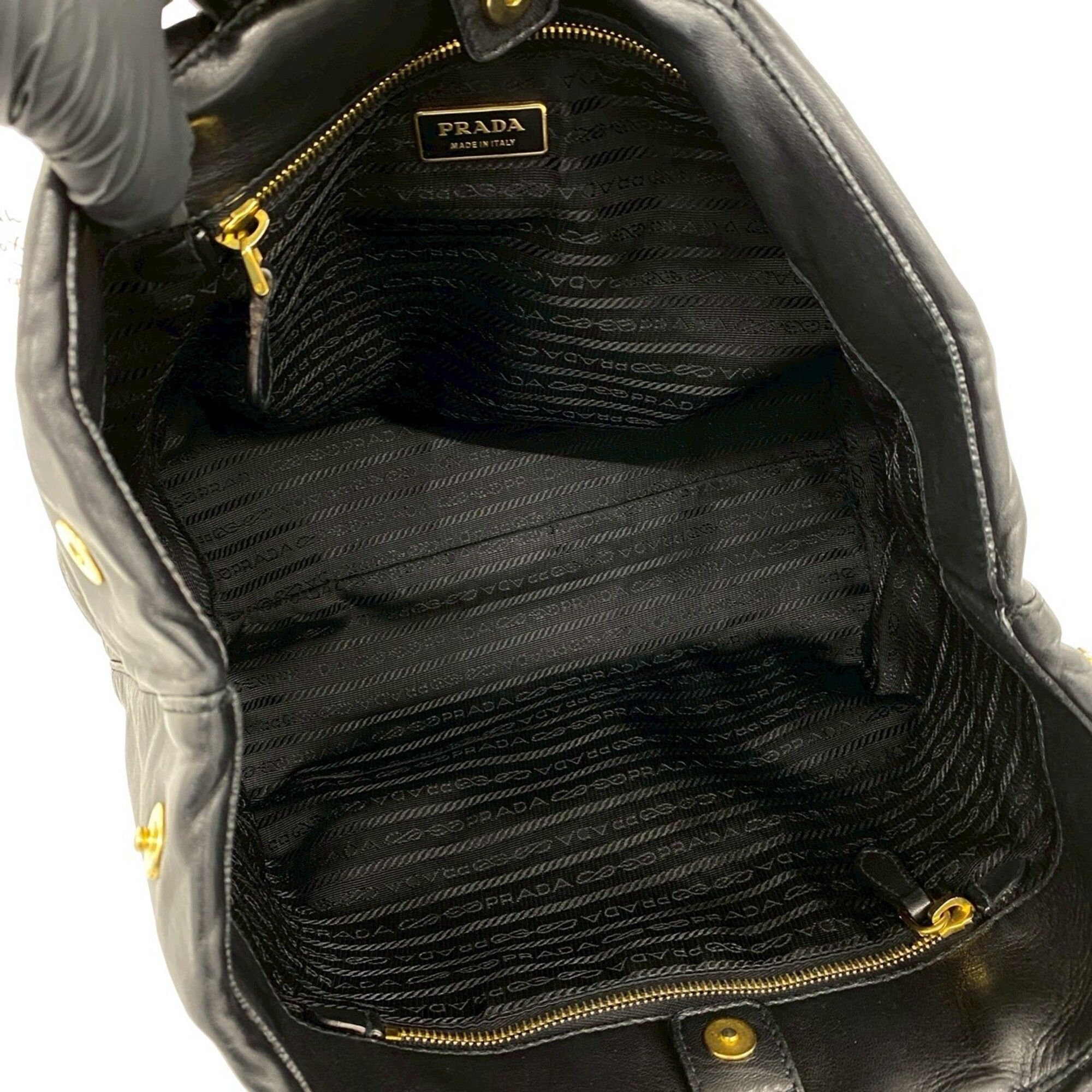Leather Boston Bag Handbag Tote Bag (Pre-Owned) - Prada - Modalova