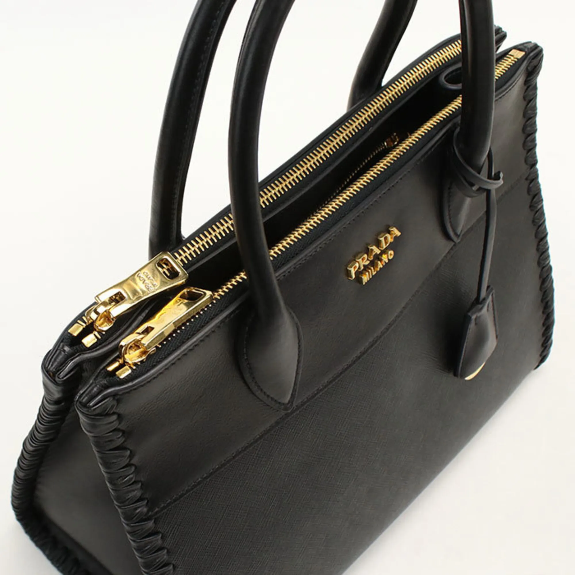 Leather Tote Bag (Pre-Owned) - Prada - Modalova