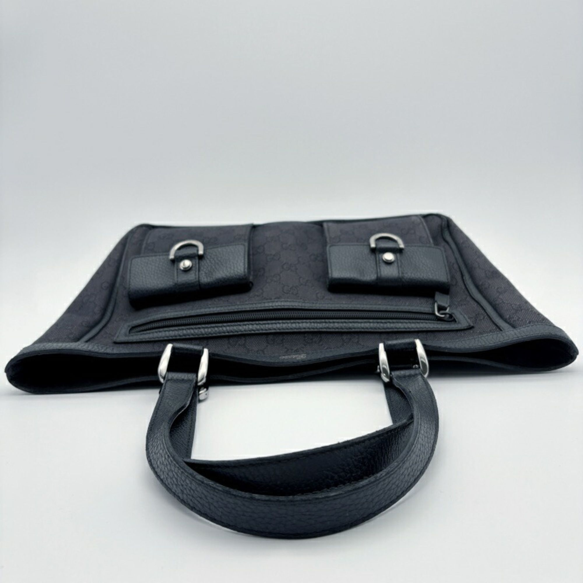 Gg Canvas Leather Tote Bag (Pre-Owned) - Gucci - Modalova