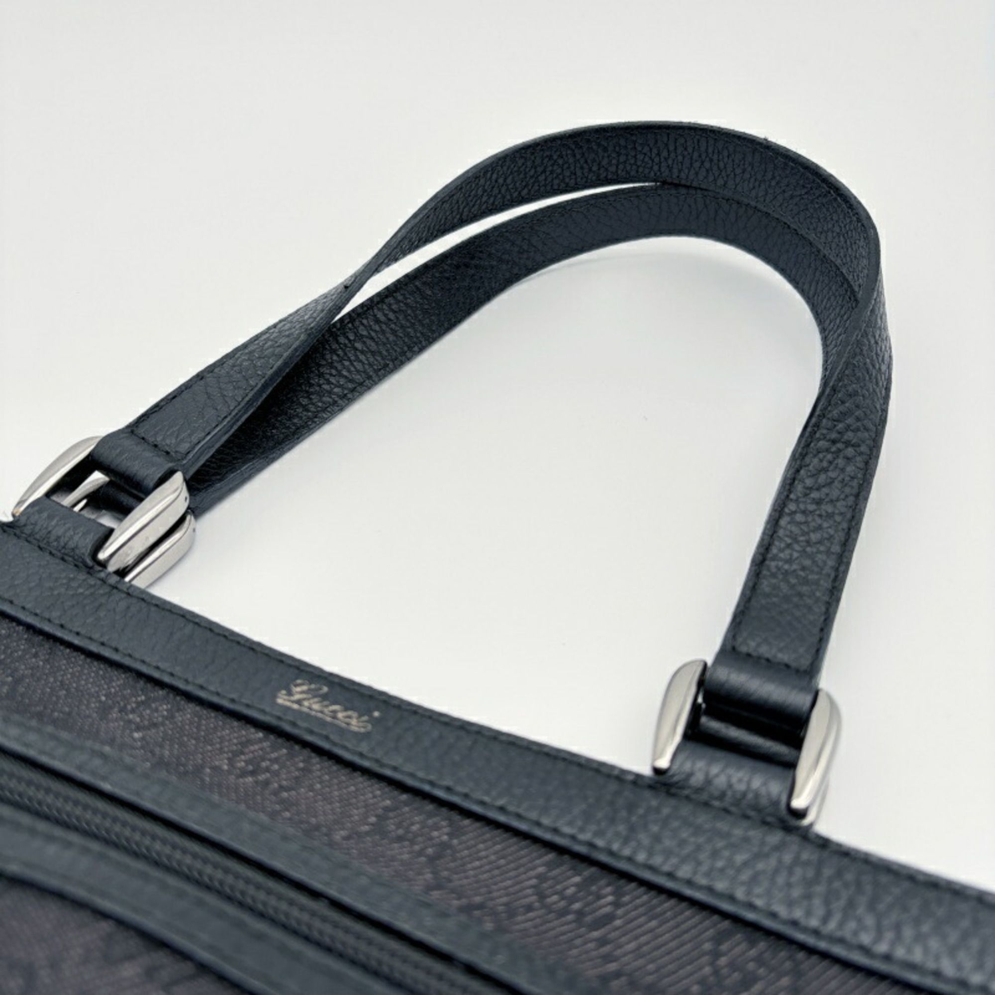 Gg Canvas Leather Tote Bag (Pre-Owned) - Gucci - Modalova