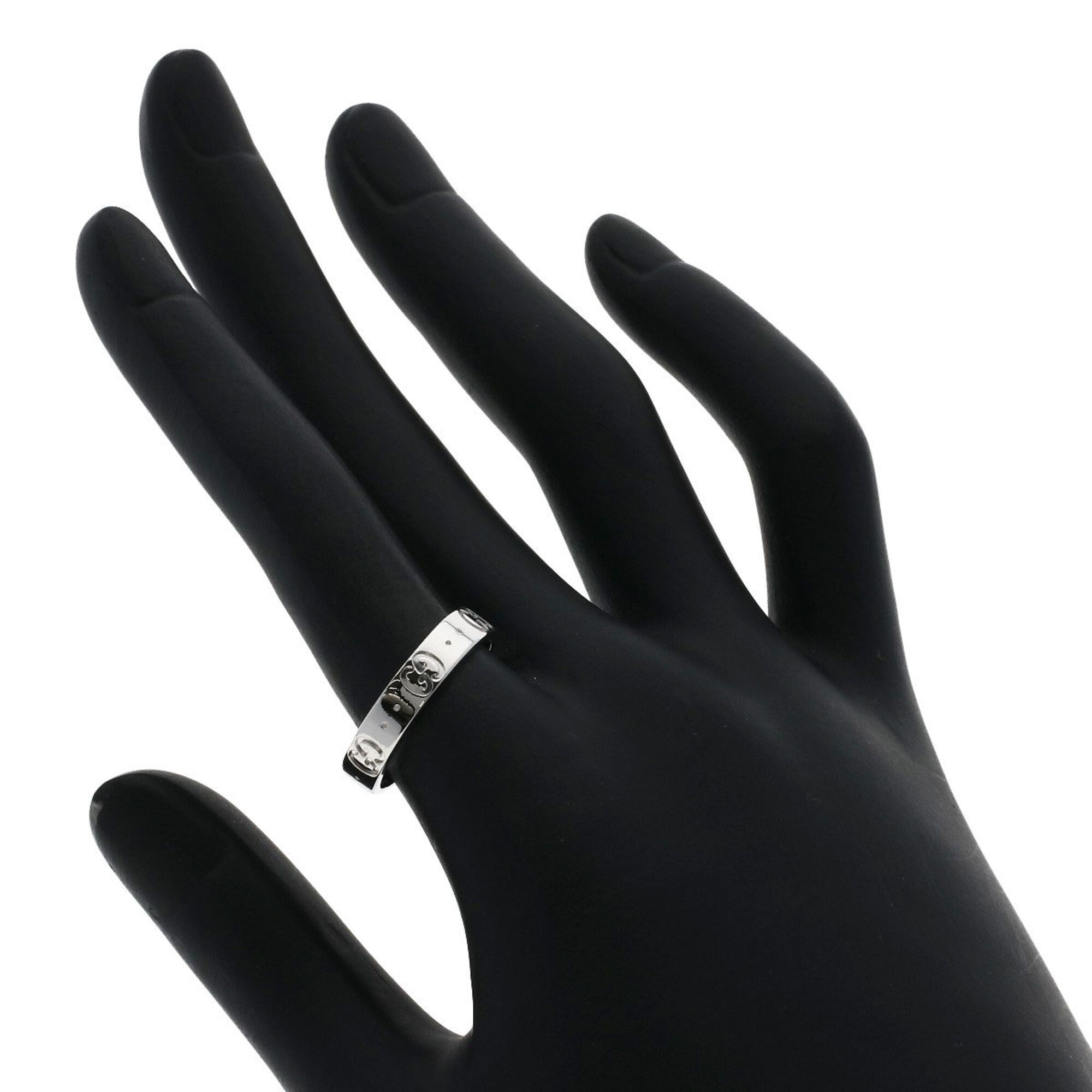 White Gold (18K) Band Ring (Pre-Owned) - Gucci - Modalova