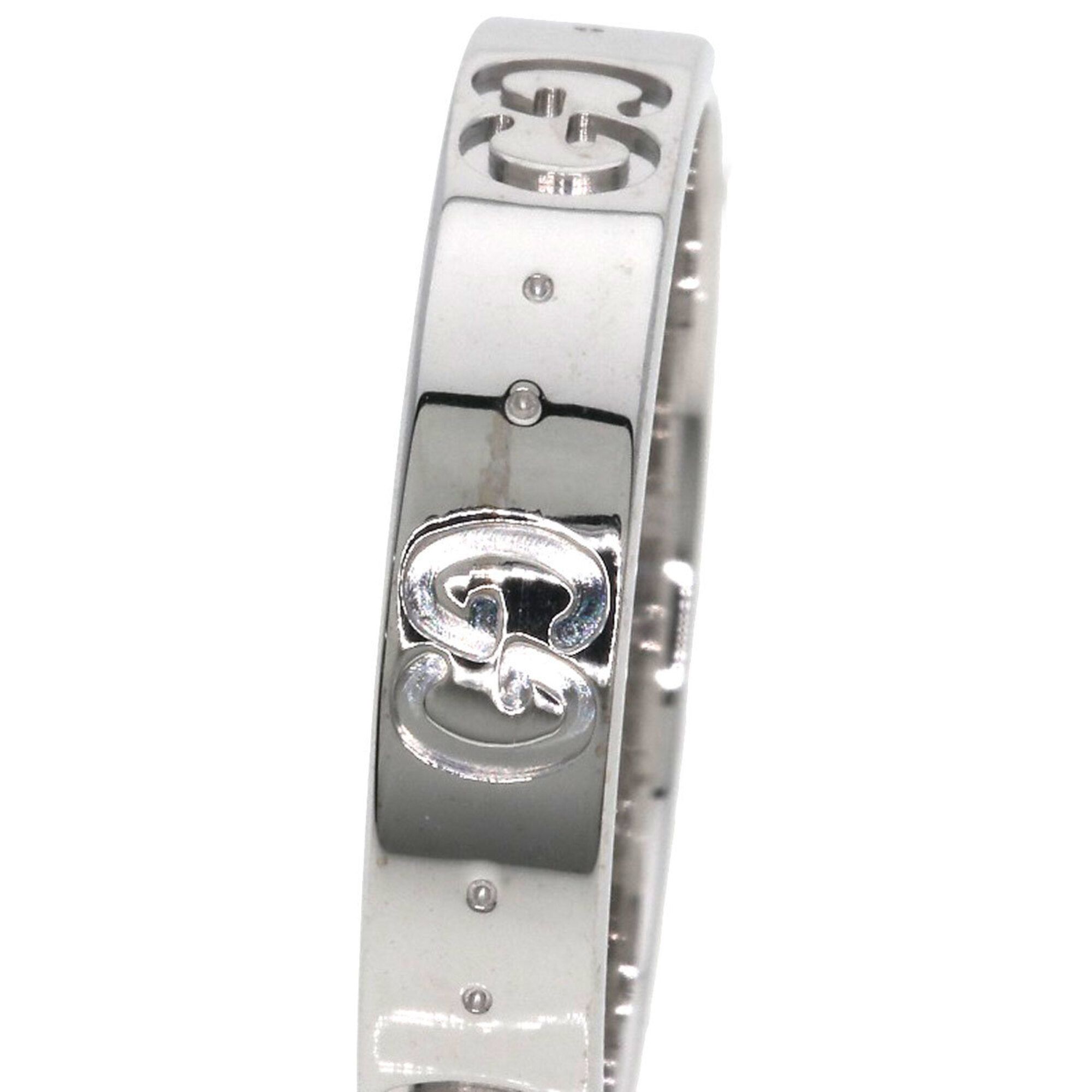 White Gold (18K) Band Ring (Pre-Owned) - Gucci - Modalova