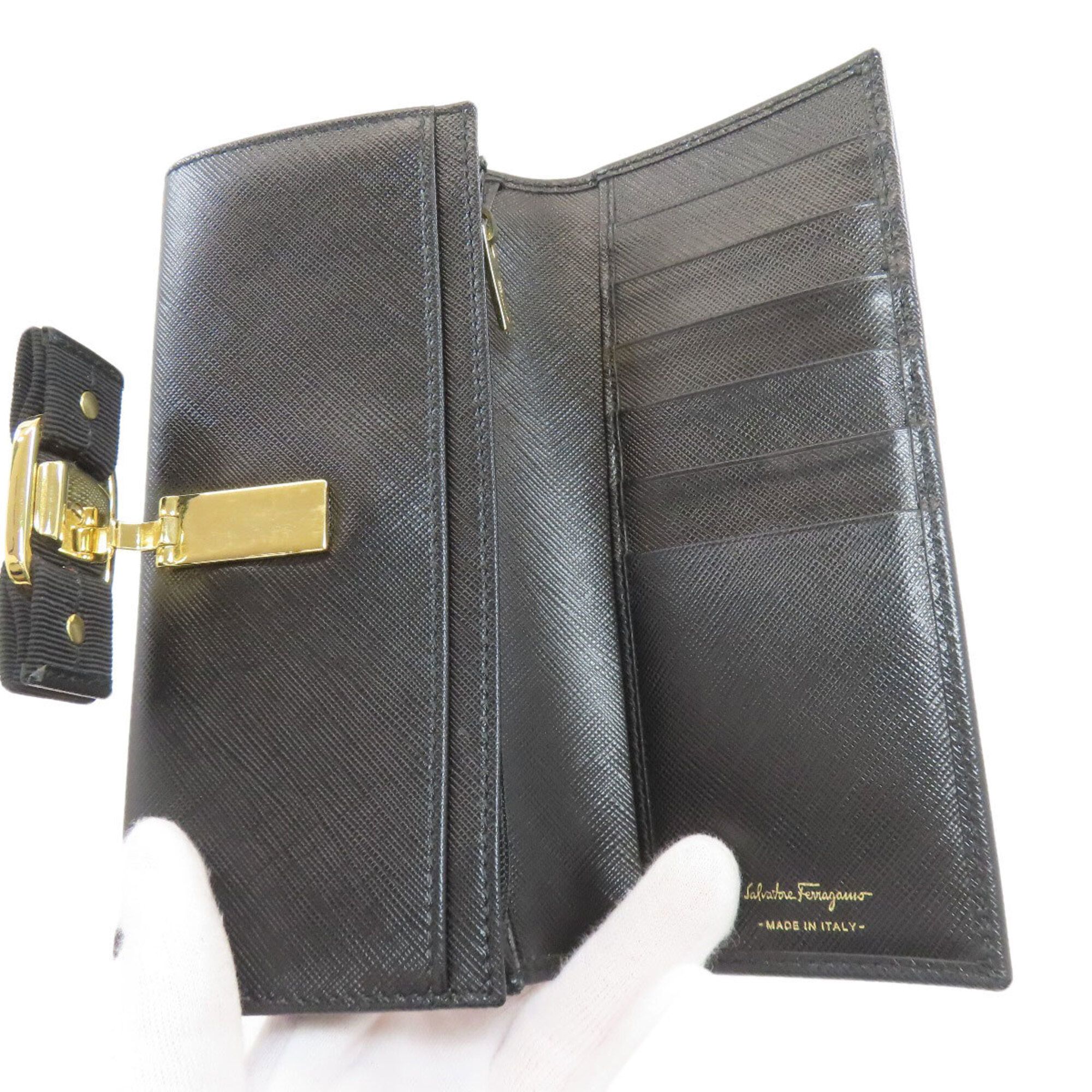 Leather Long Wallet (Bi-Fold) (Pre-Owned) - Salvatore Ferragamo - Modalova