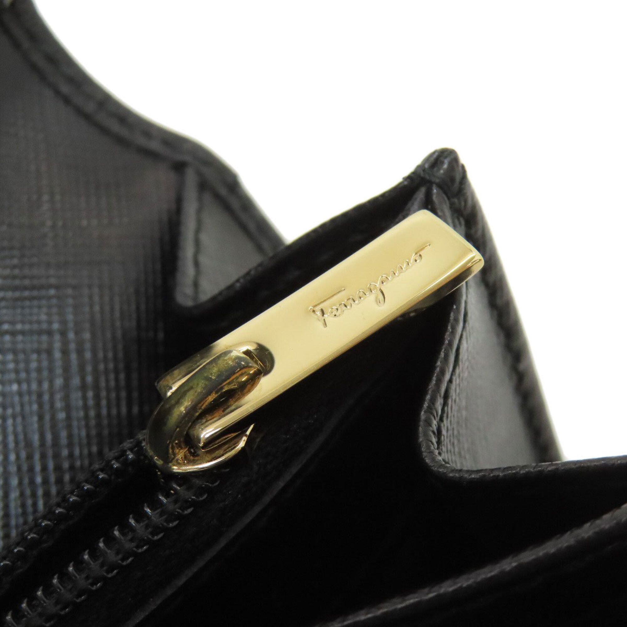 Leather Long Wallet (Bi-Fold) (Pre-Owned) - Salvatore Ferragamo - Modalova