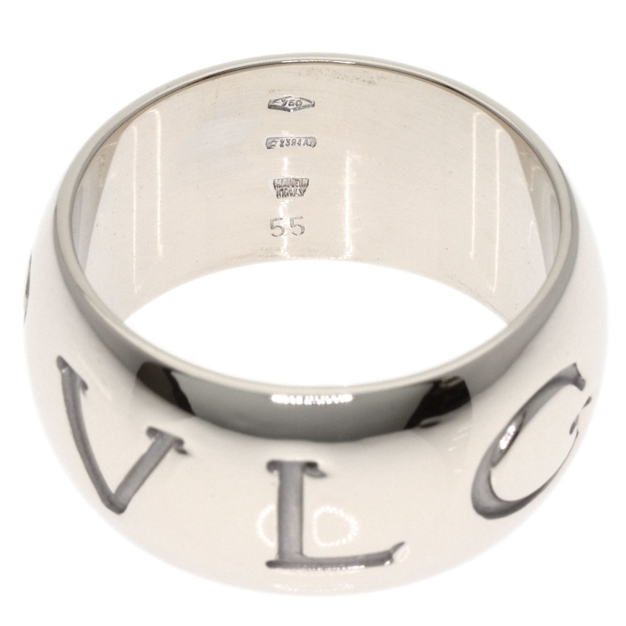 White Gold (18K) Band Ring (Pre-Owned) - Bvlgari - Modalova