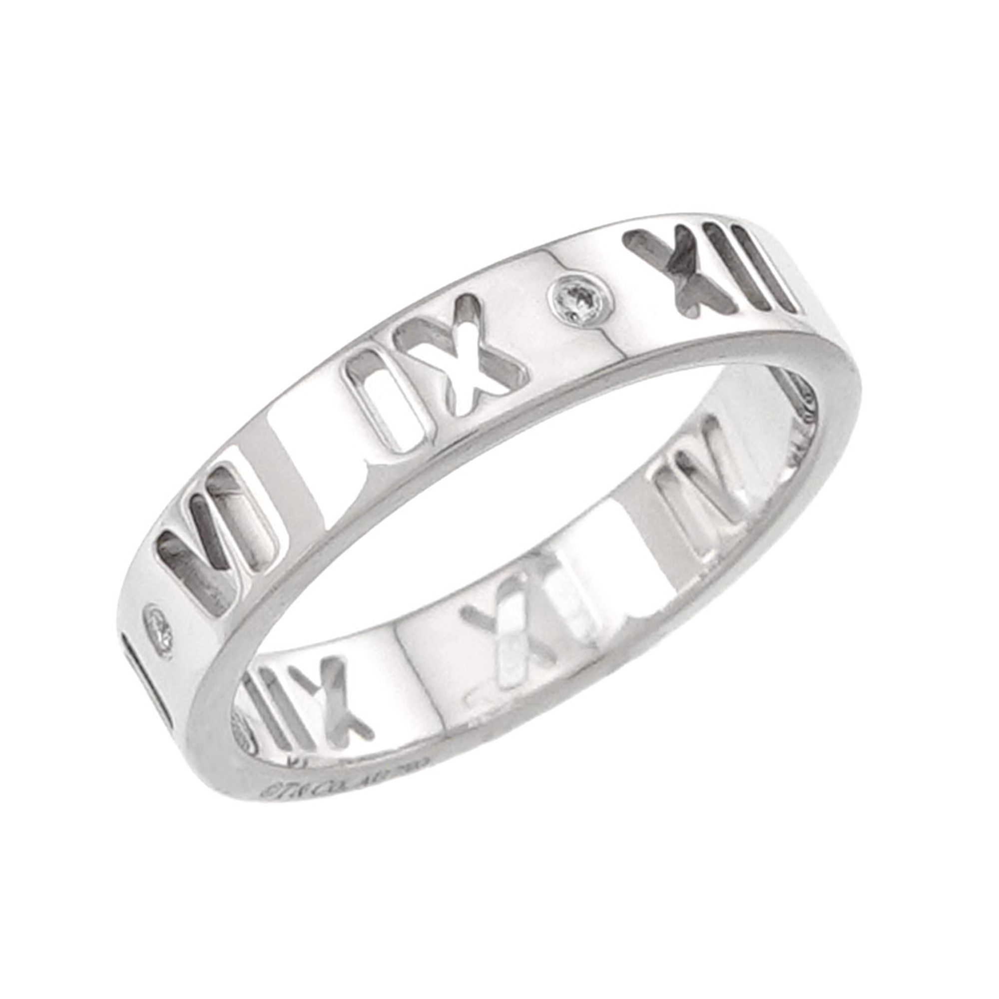 White Gold (18K) Band Ring (Pre-Owned) - Tiffany - Modalova