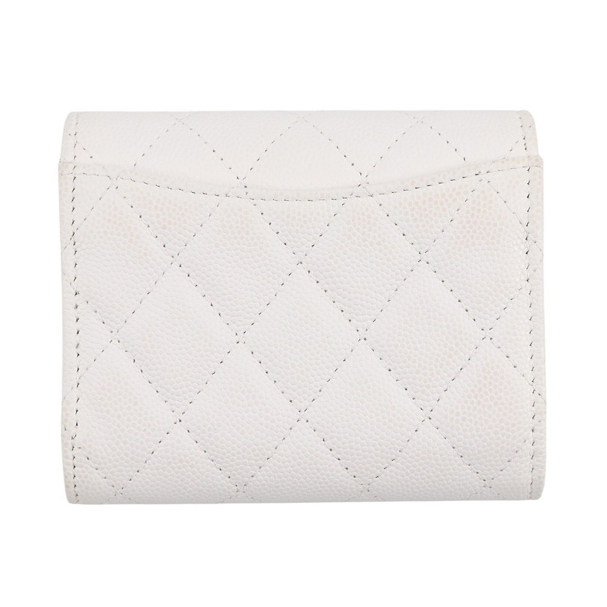 Grained Calfskin Wallet (Tri-Fold) (Pre-Owned) - Chanel - Modalova