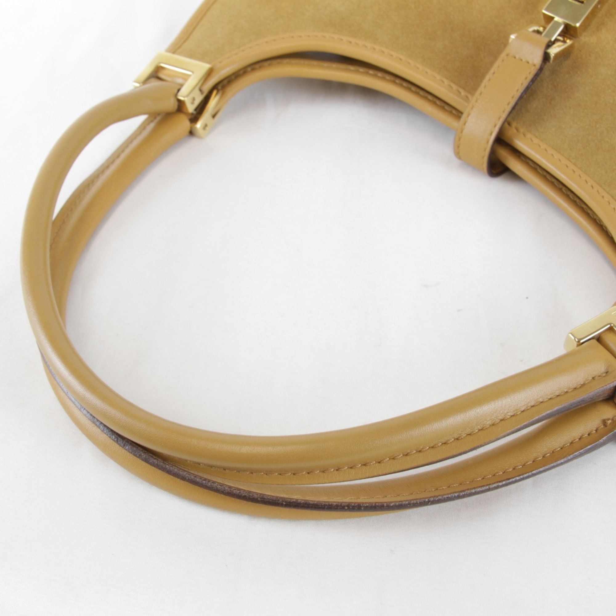 Suede Leather Handbag (Pre-Owned) - Gucci - Modalova