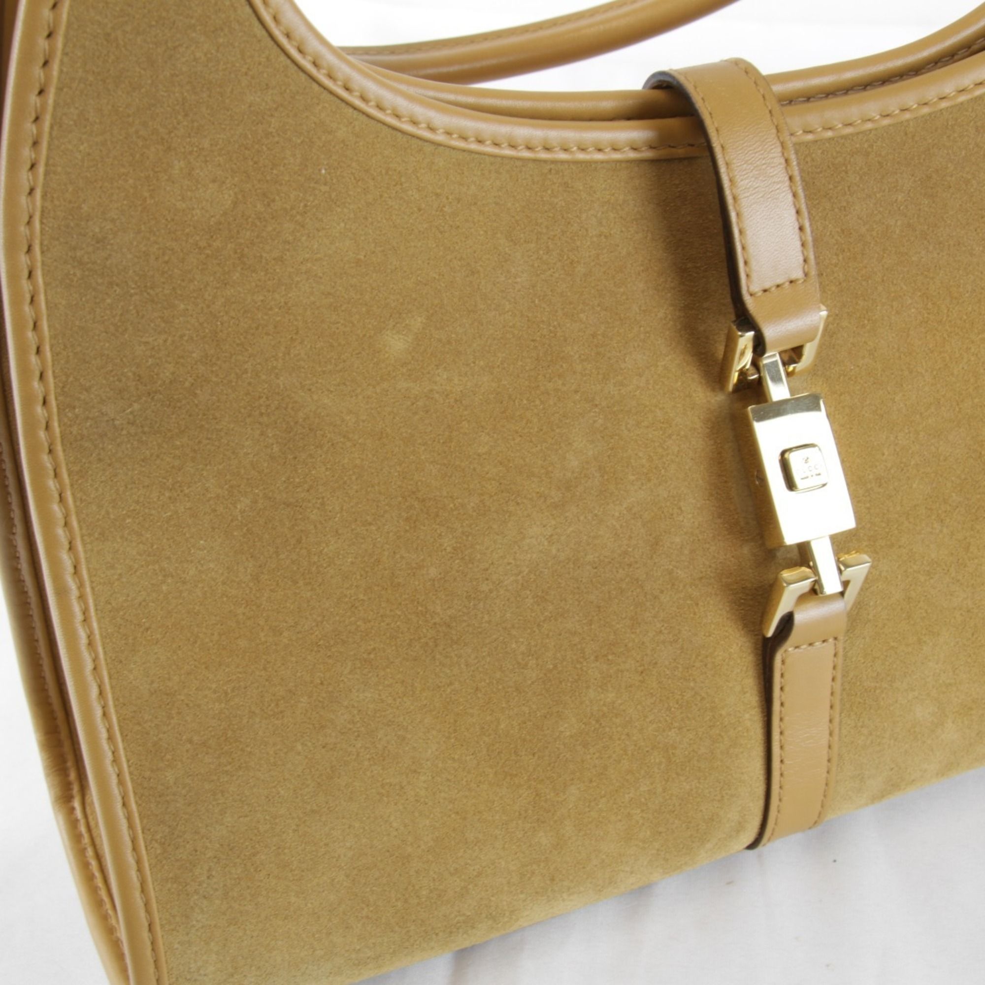 Suede Leather Handbag (Pre-Owned) - Gucci - Modalova