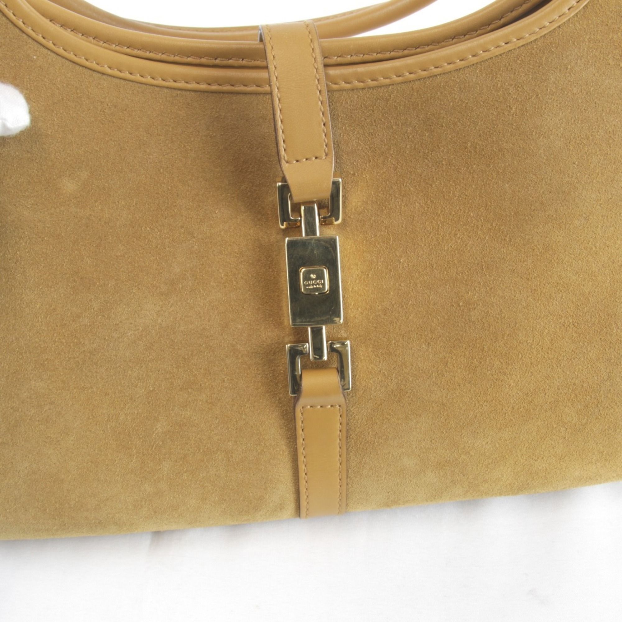 Suede Leather Handbag (Pre-Owned) - Gucci - Modalova