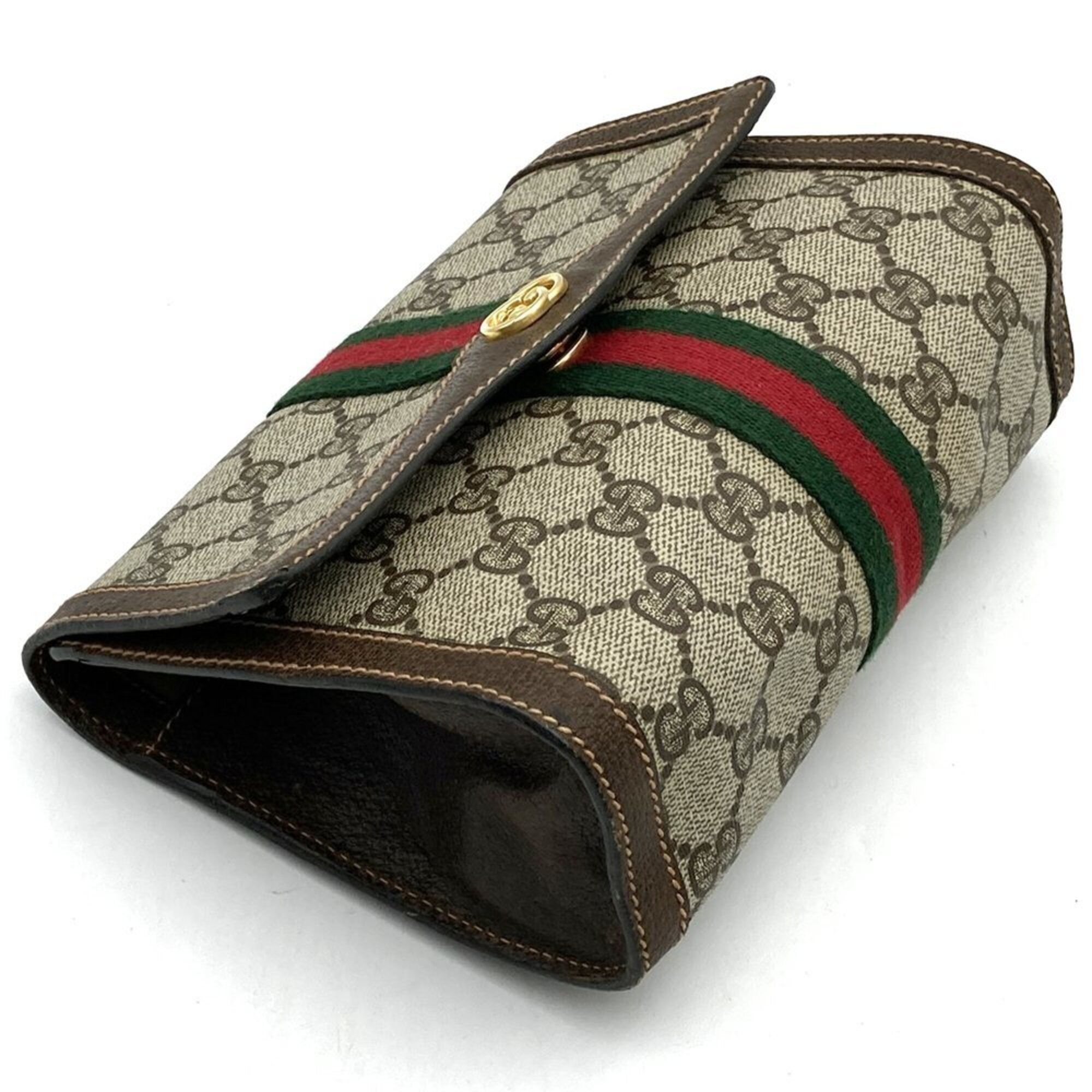 Gg Supreme Clutch Bag Pouch (Pre-Owned) - Gucci - Modalova