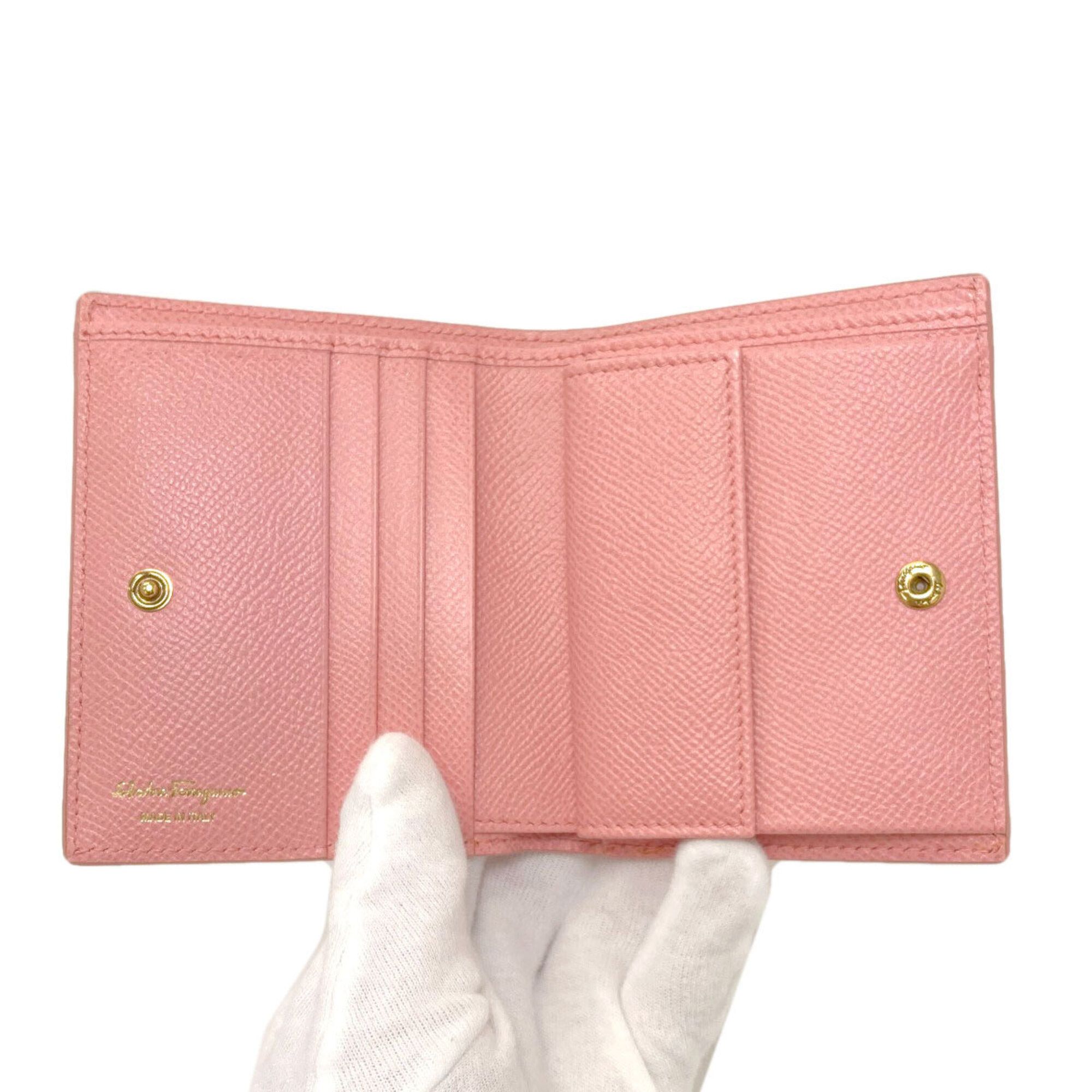 Gancini Leather Wallet (Bi-Fold) (Pre-Owned) - Salvatore Ferragamo - Modalova