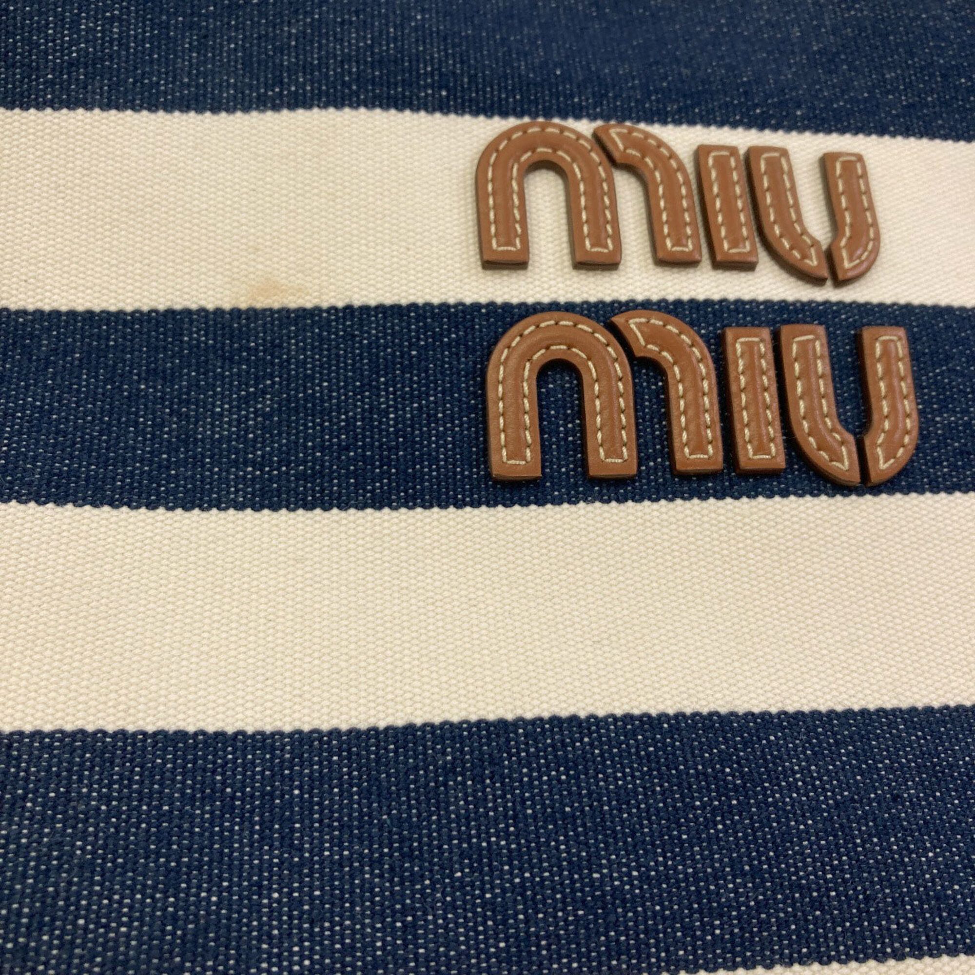 Canvas Leather Tote Bag (Pre-Owned) - Miu Miu - Modalova