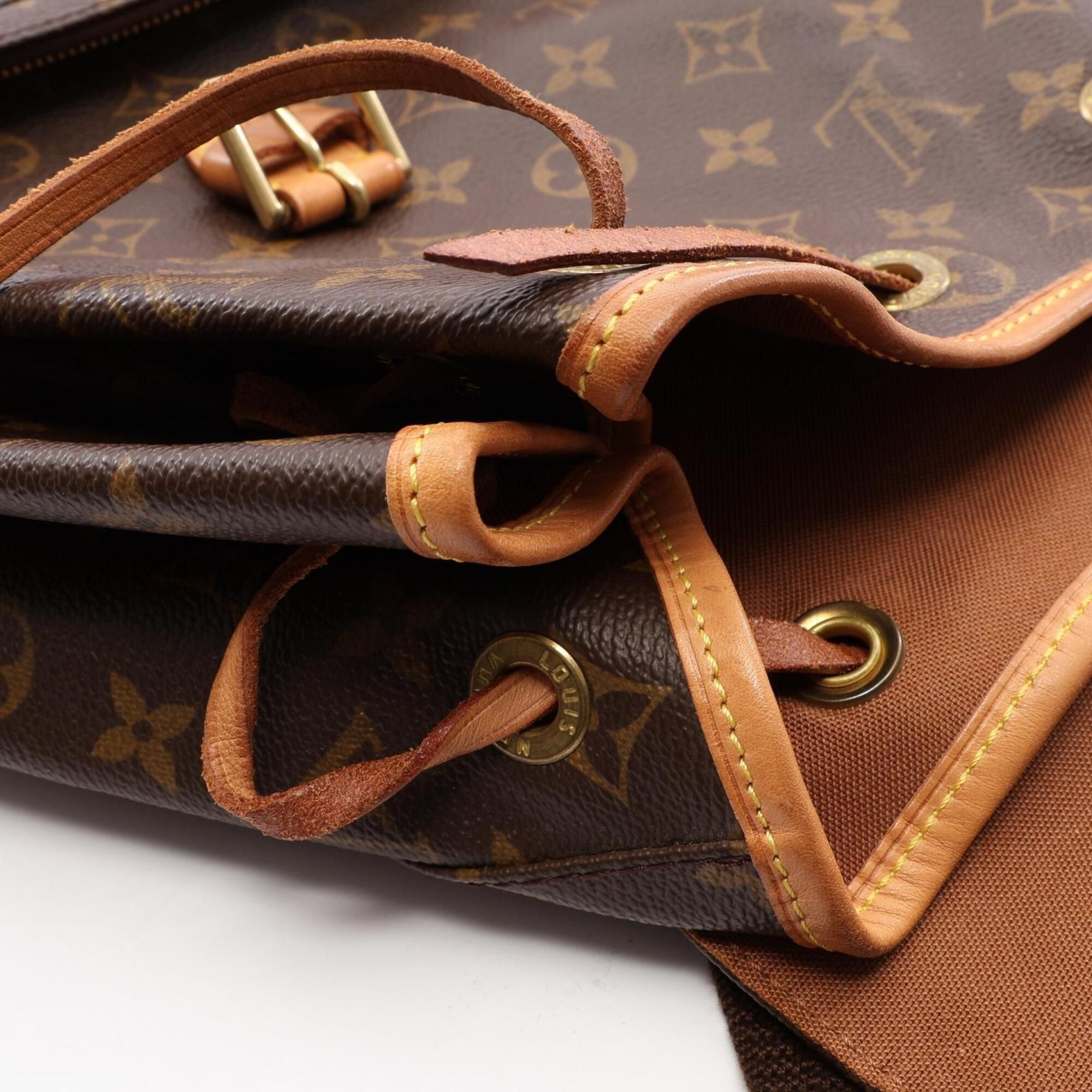 Coated Canvas Leather Backpack (Pre-Owned) - Louis Vuitton - Modalova