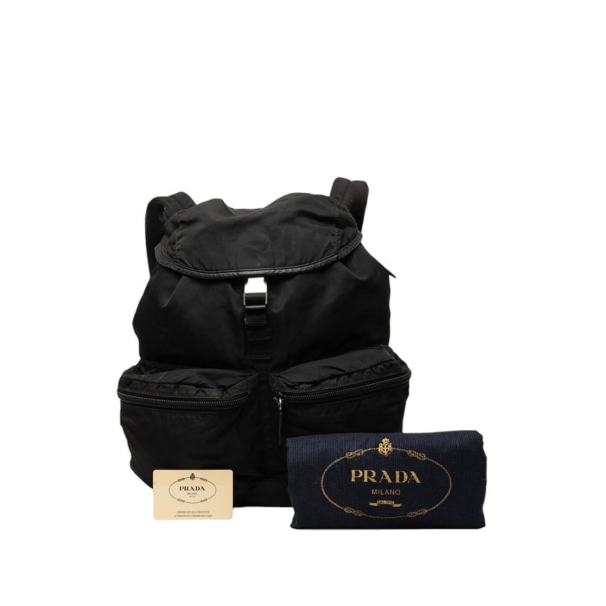 Nylon Leather Backpack (Pre-Owned) - Prada - Modalova