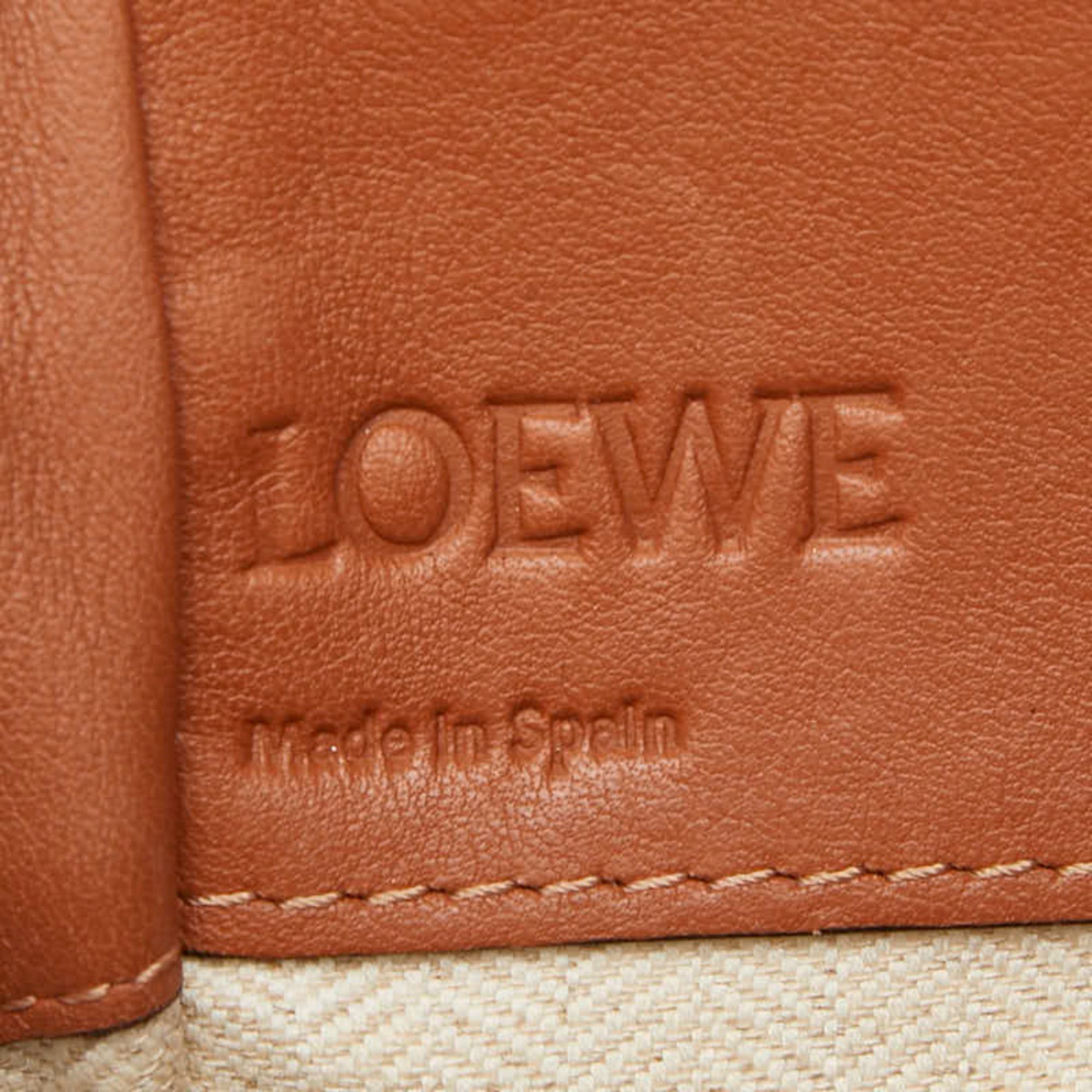 Hammock Canvas Leather Handbag Shoulder Bag (Pre-Owned) - Loewe - Modalova