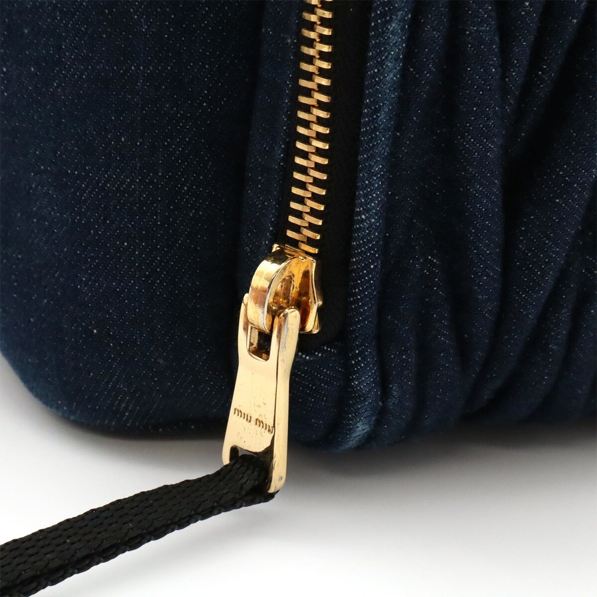 Denim Leather Backpack (Pre-Owned) - Miu Miu - Modalova