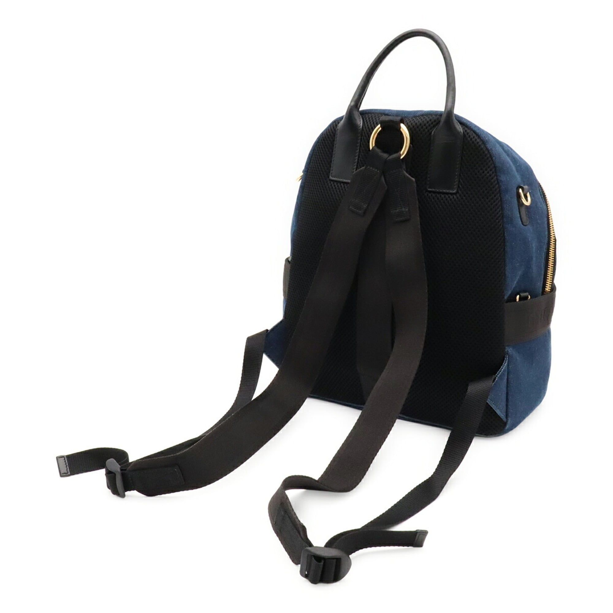 Denim Leather Backpack (Pre-Owned) - Miu Miu - Modalova