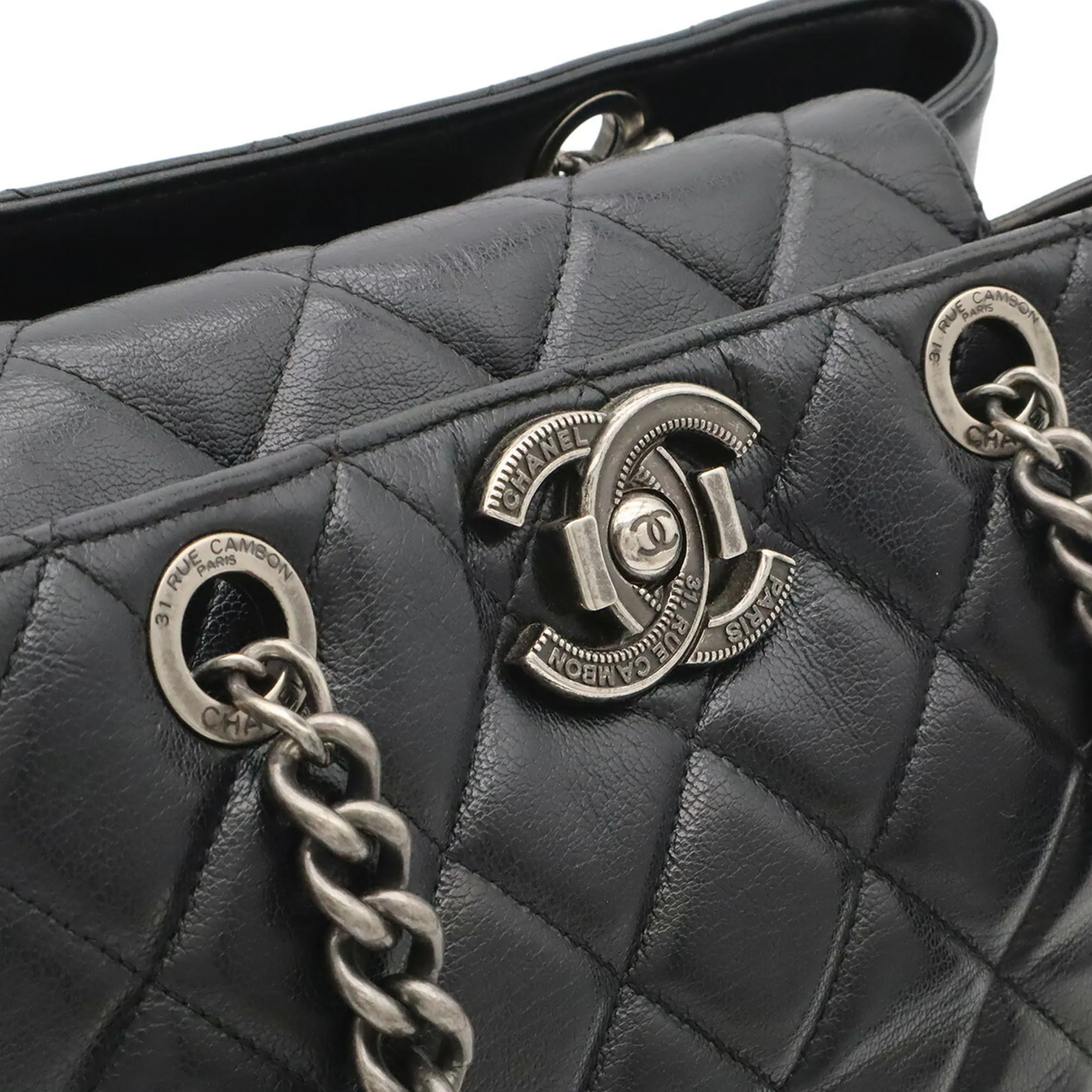 Leather Shoulder Bag Tote Bag (Pre-Owned) - Chanel - Modalova